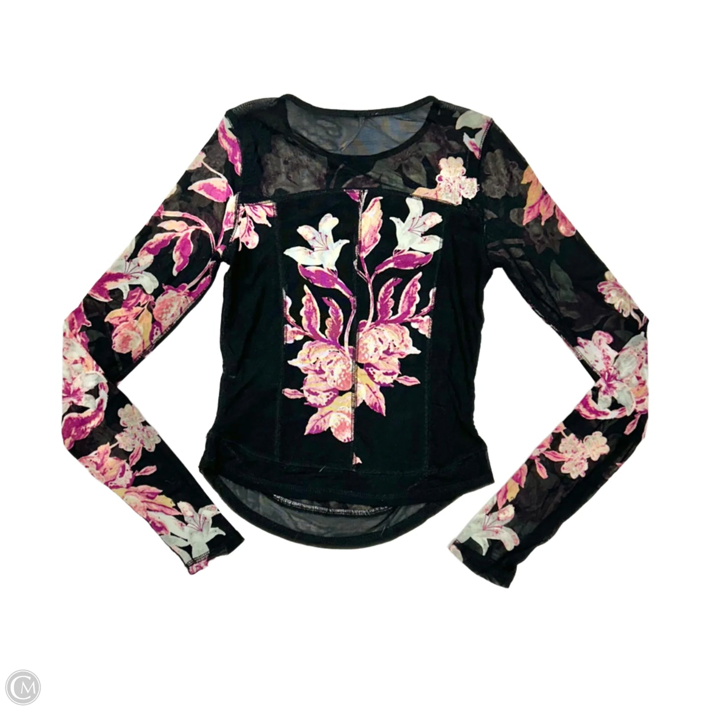 Top Long Sleeve By Free People In Floral Print, Size: M