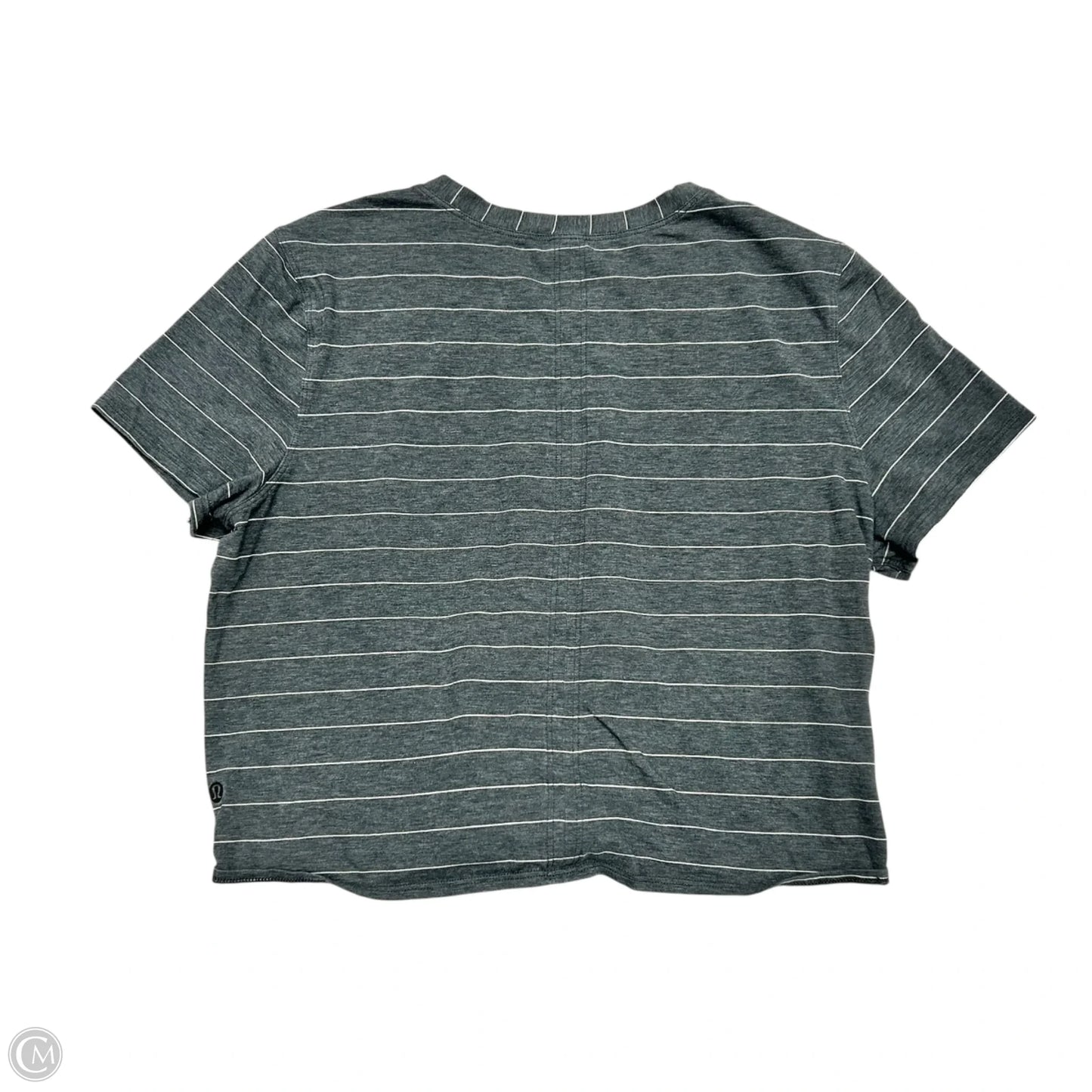 Top Short Sleeve By Lululemon In Grey, Size: S