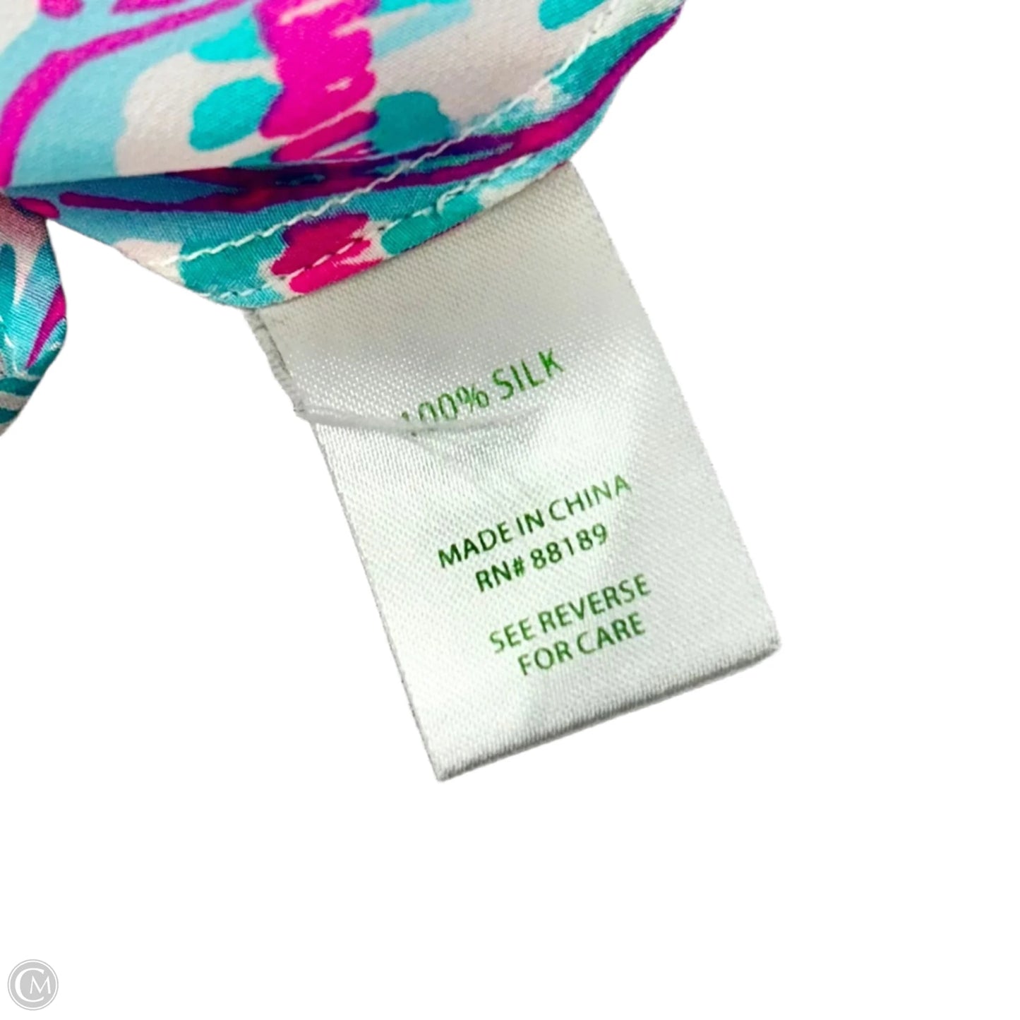 Top Sleeveless Designer By Lilly Pulitzer In Green & Pink, Size: Xs