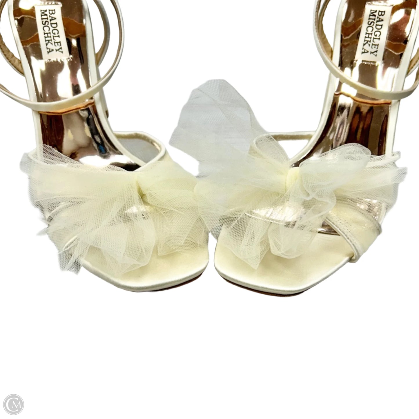 Shoes Heels Block By Badgley Mischka In Cream, Size: 8