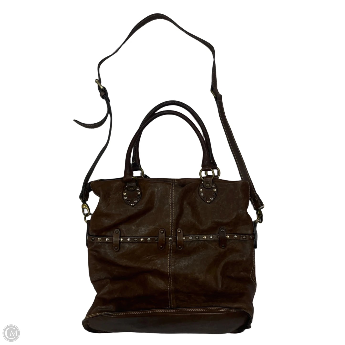 Handbag Leather By Calvacani, Size: Large