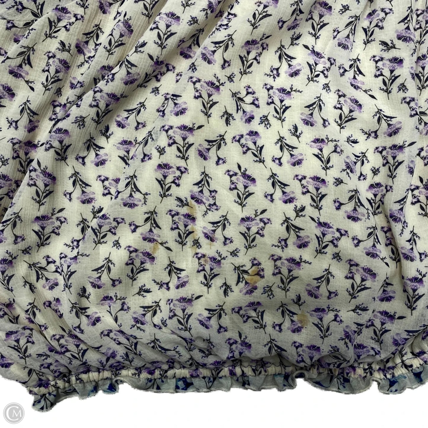 Top Long Sleeve By Free People In Blue & Purple, Size: L