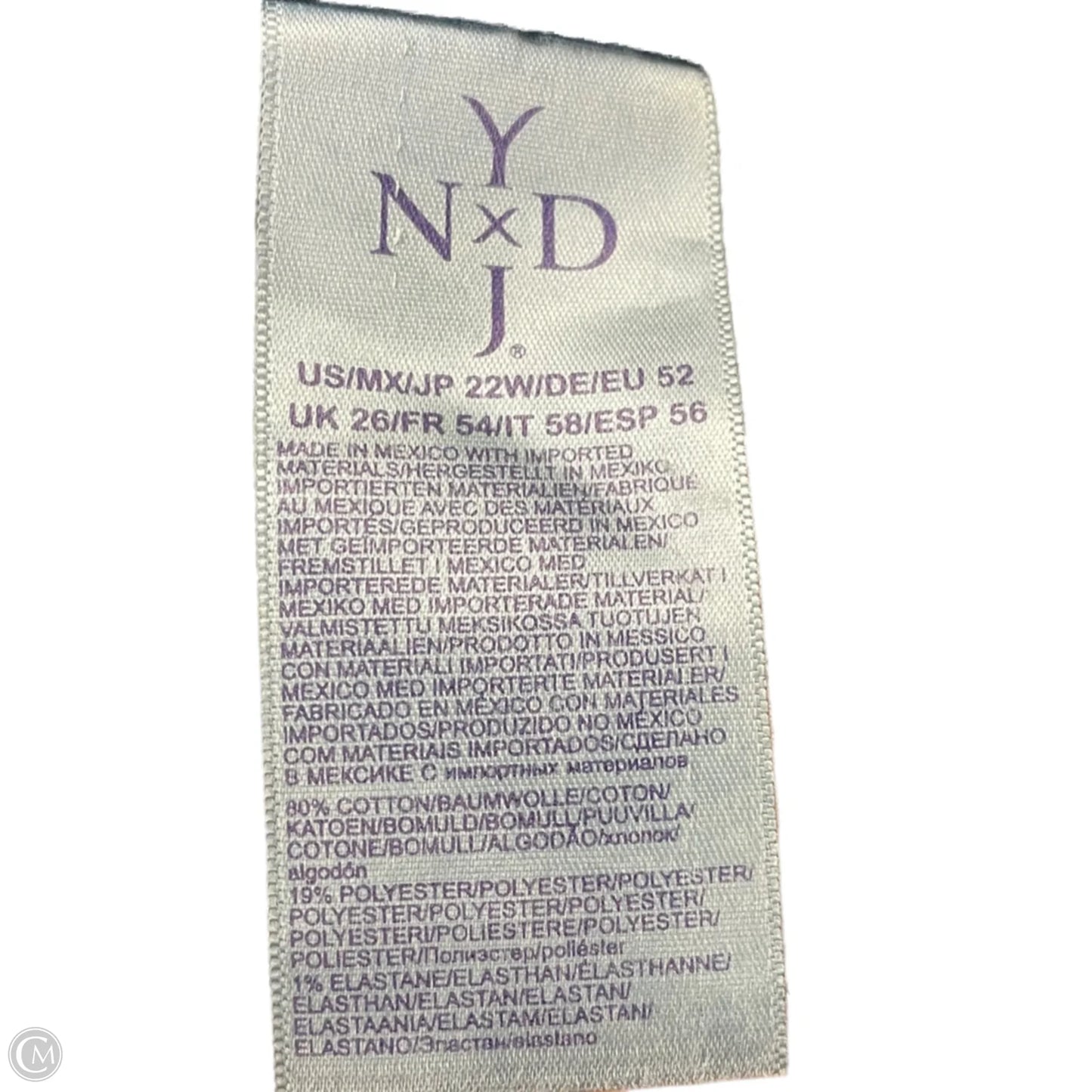 Shorts By Not Your Daughters Jeans In Blue Denim, Size: 22