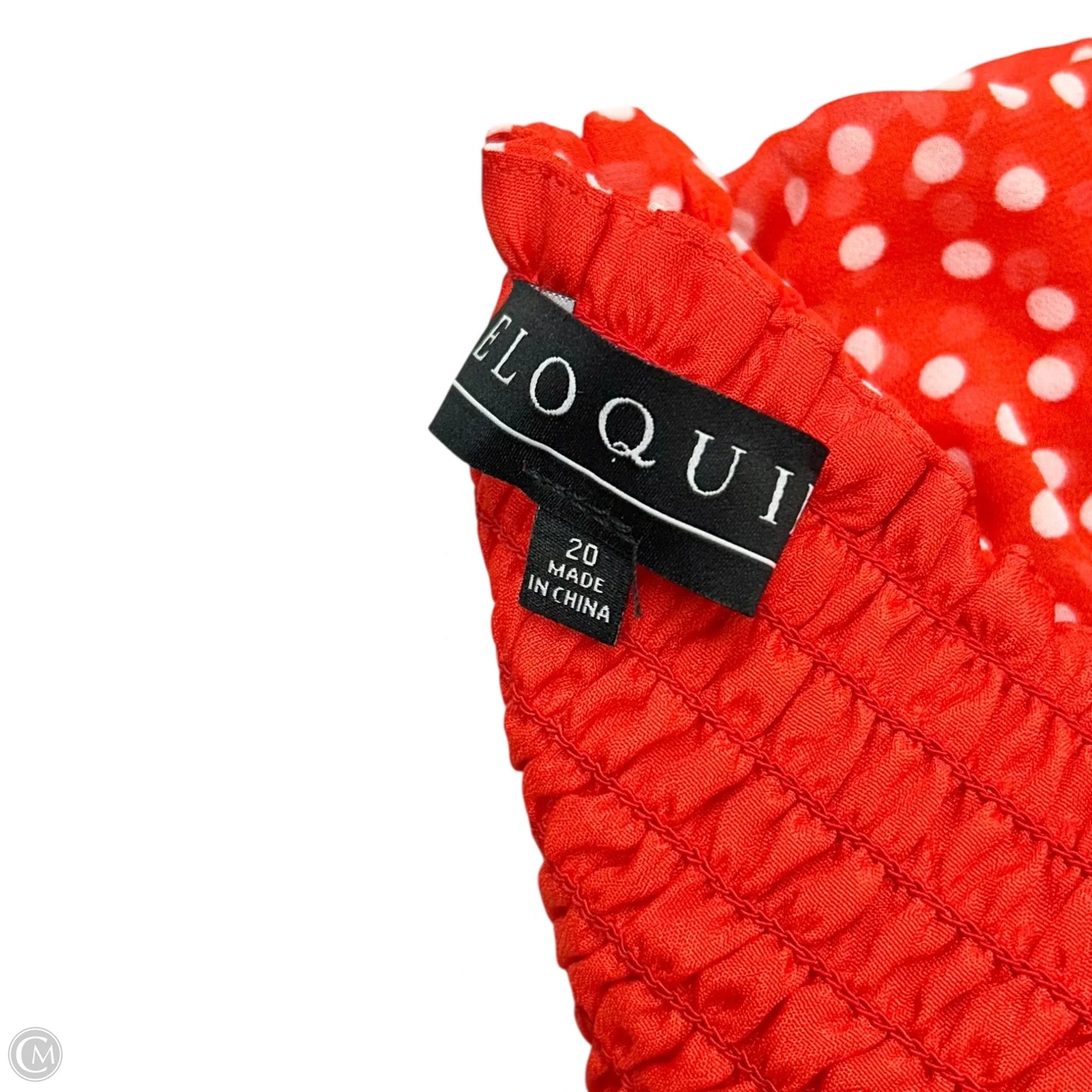 Dress Party Short By Eloquii In Red & White, Size: 2x