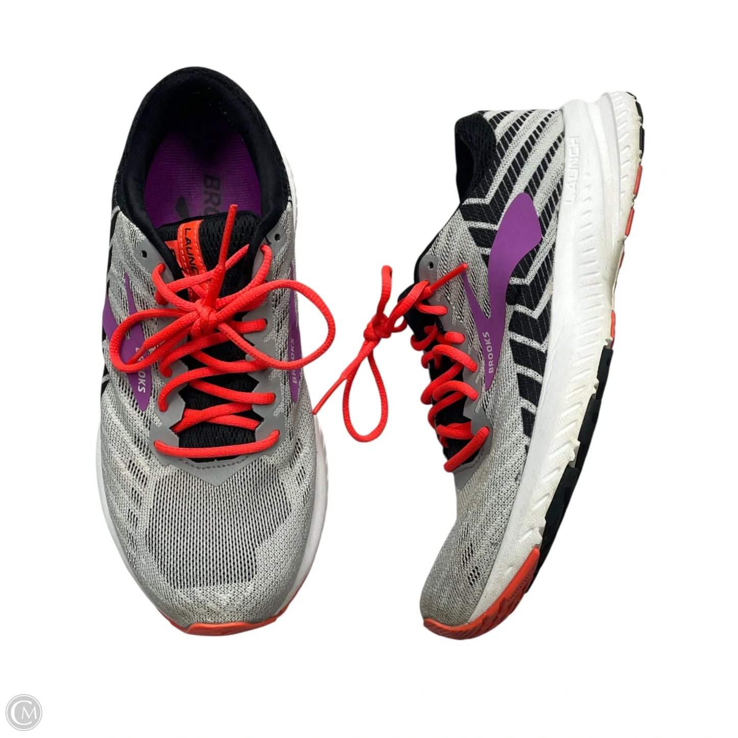 Shoes Athletic By Brooks In Grey & Purple, Size: 7