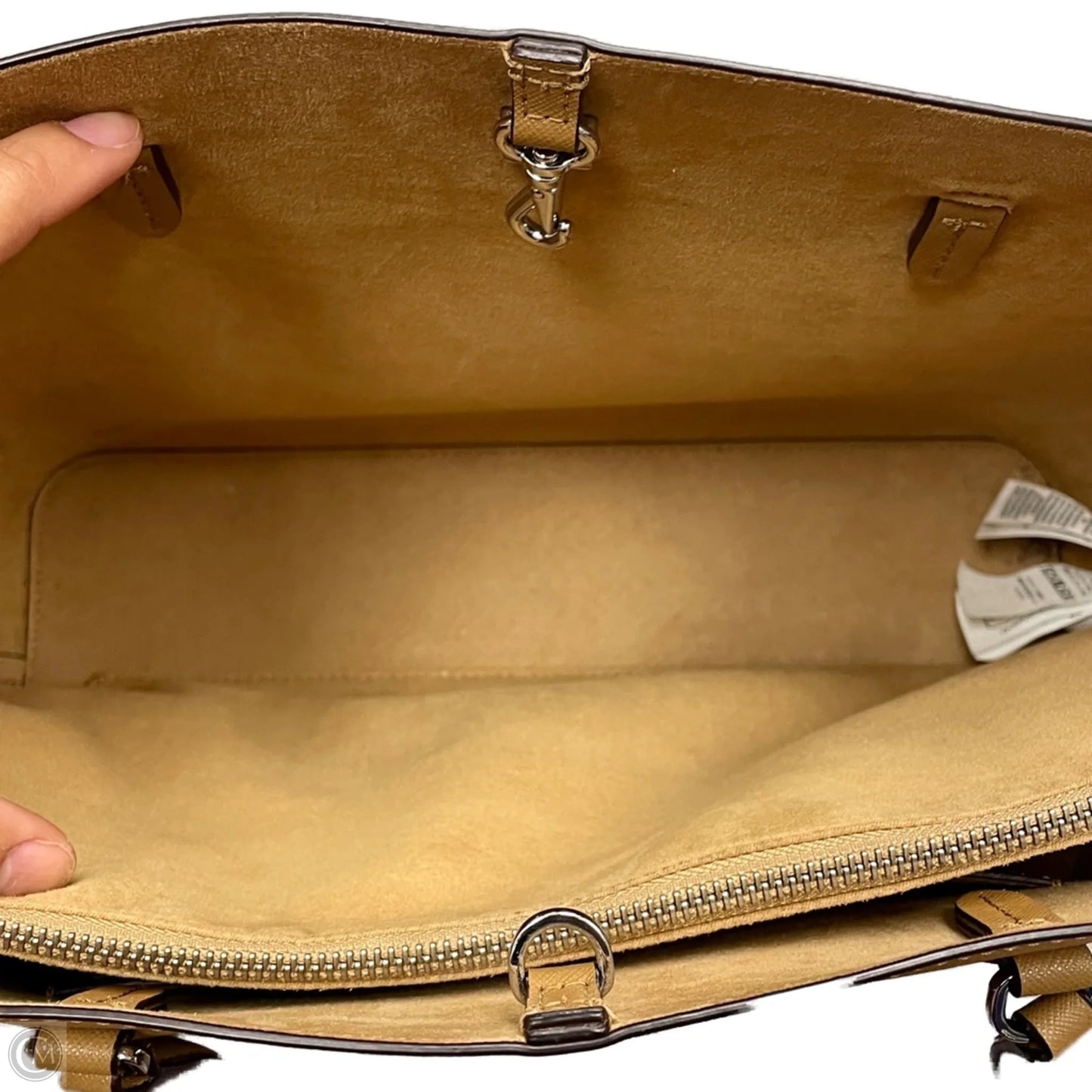 Handbag Leather By Lauren By Ralph Lauren, Size: Large