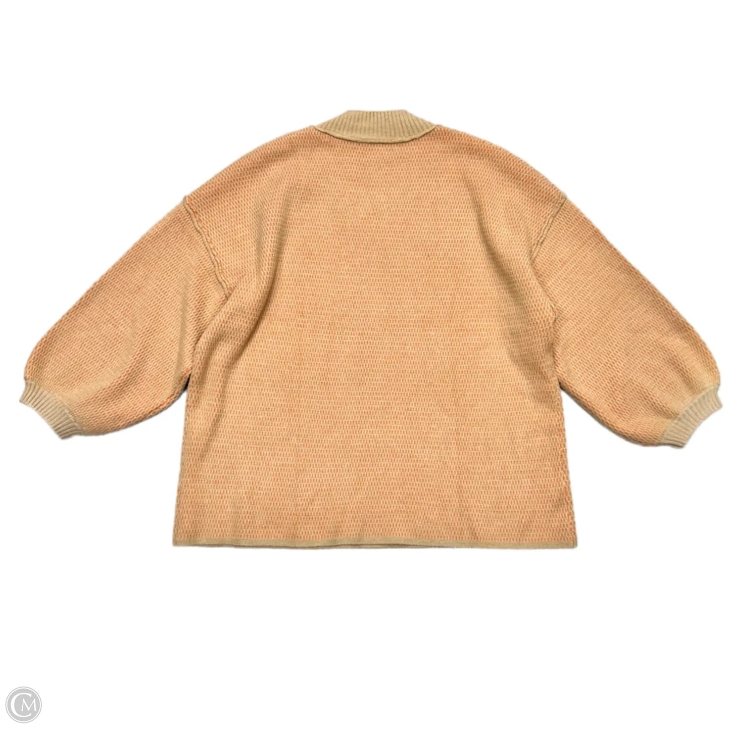 Sweater In Orange & Tan, Size: L
