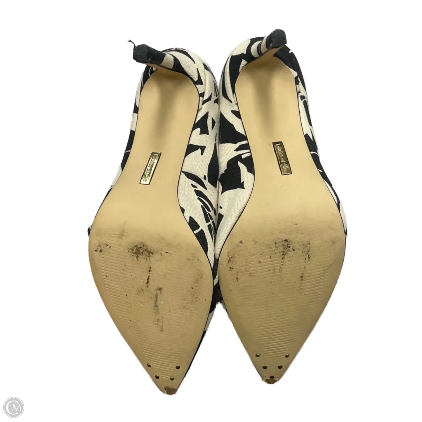 Shoes Heels Stiletto By Louise Et Cie In Black & White, Size: 6.5
