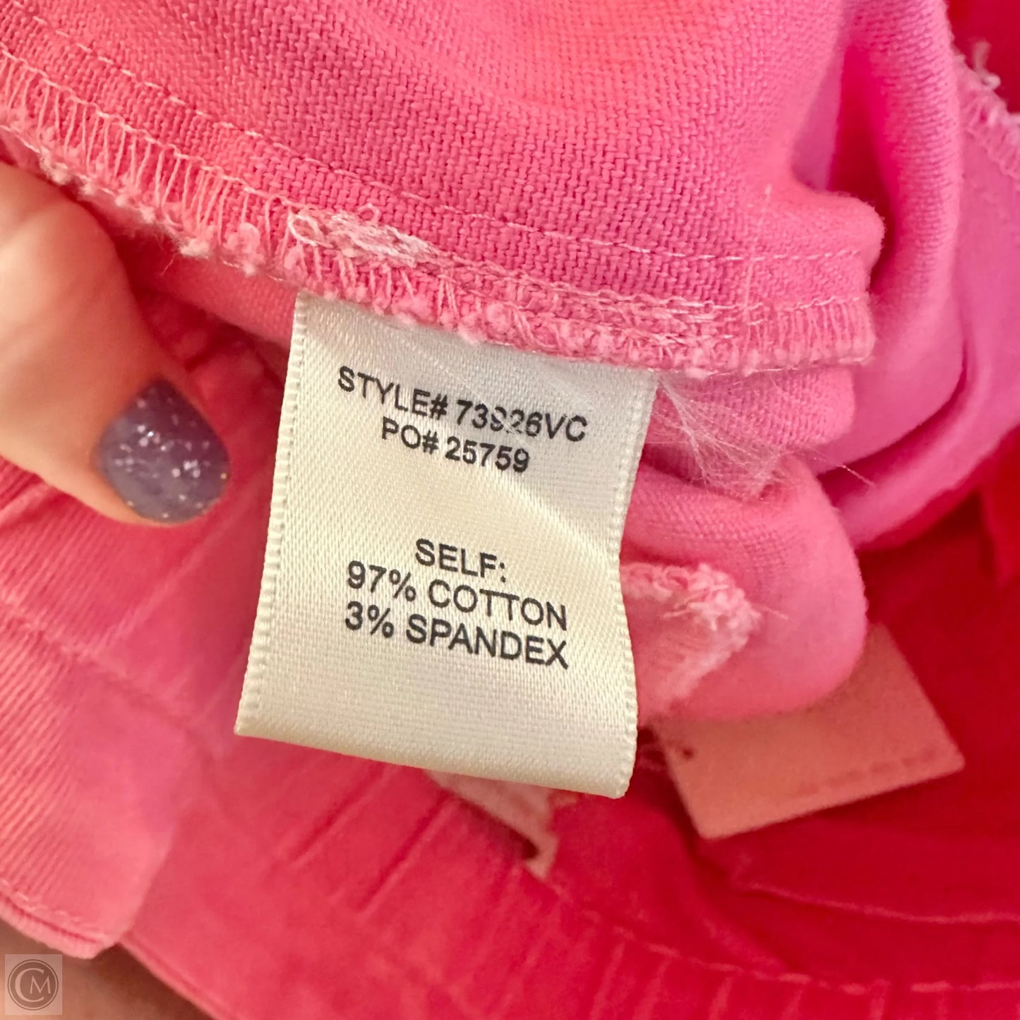 Shorts By Skies Are Blue In Pink Denim, Size: L