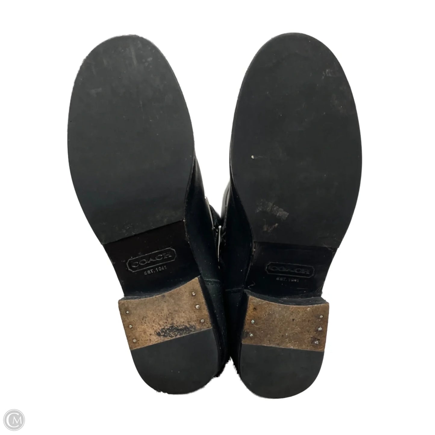 Boots Designer By Coach In Black, Size: 8.5