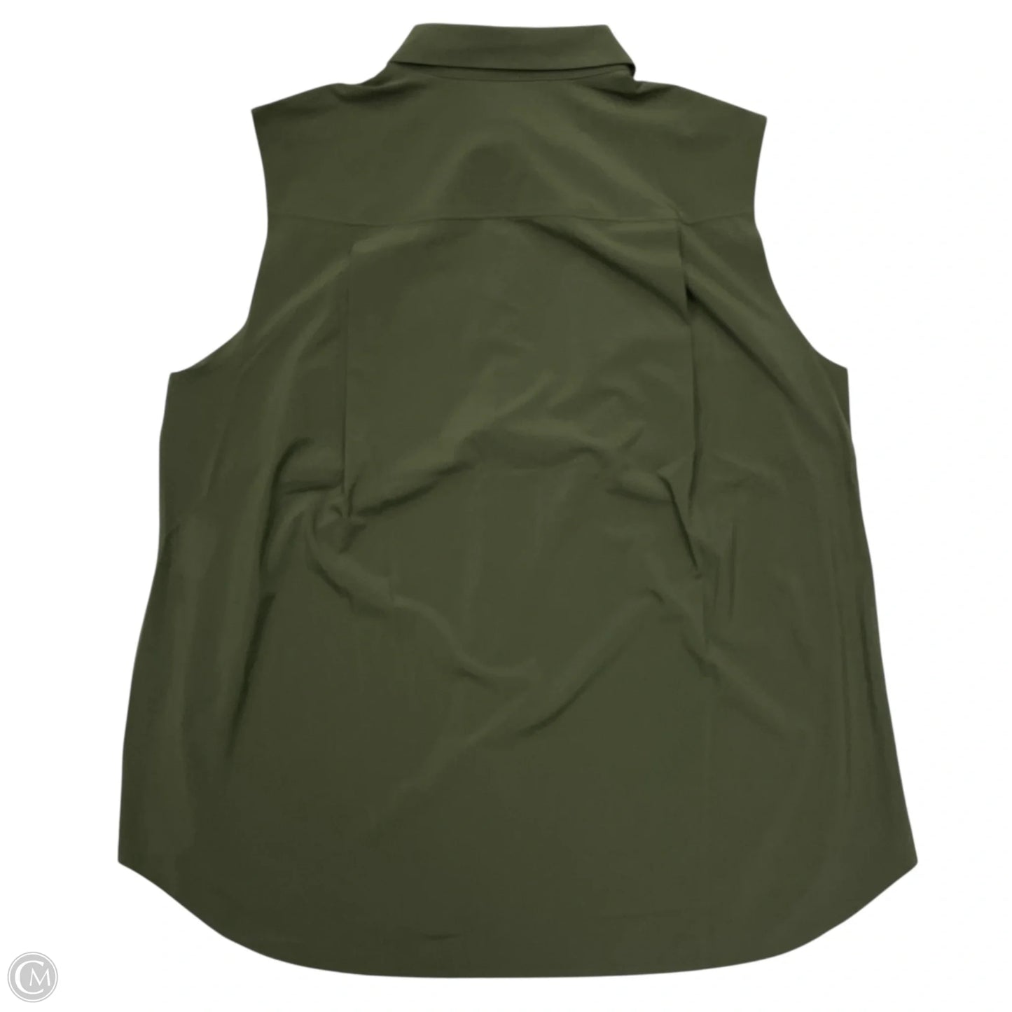 Athletic Top Short Sleeve By Athleta In Green, Size: L