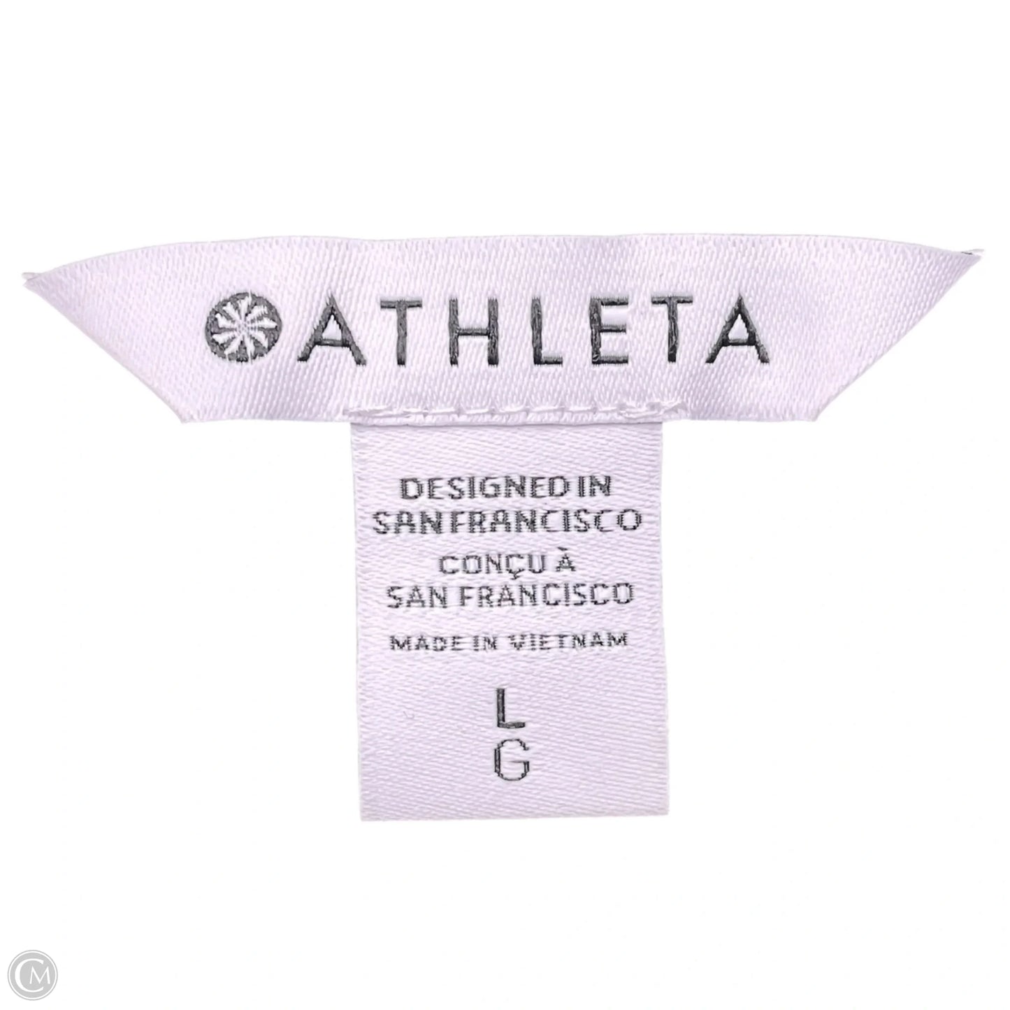 Athletic Top Short Sleeve By Athleta In Green, Size: L