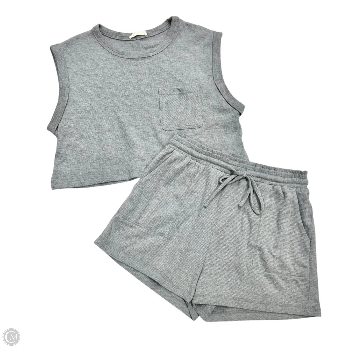 Top 2pc Sleeveless By New In, In Grey, Size: L