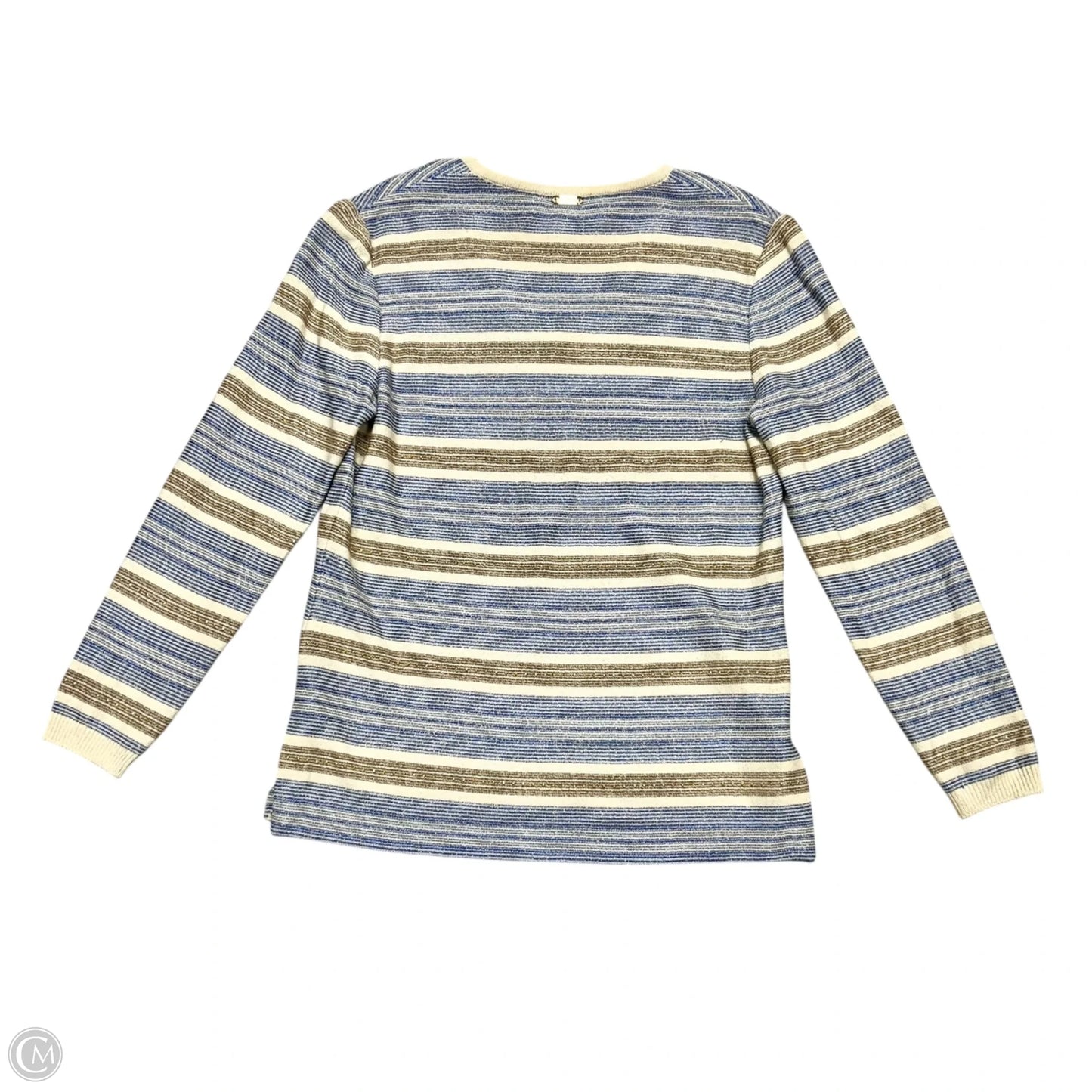 Sweater By St. John In Blue & Gold, Size: S