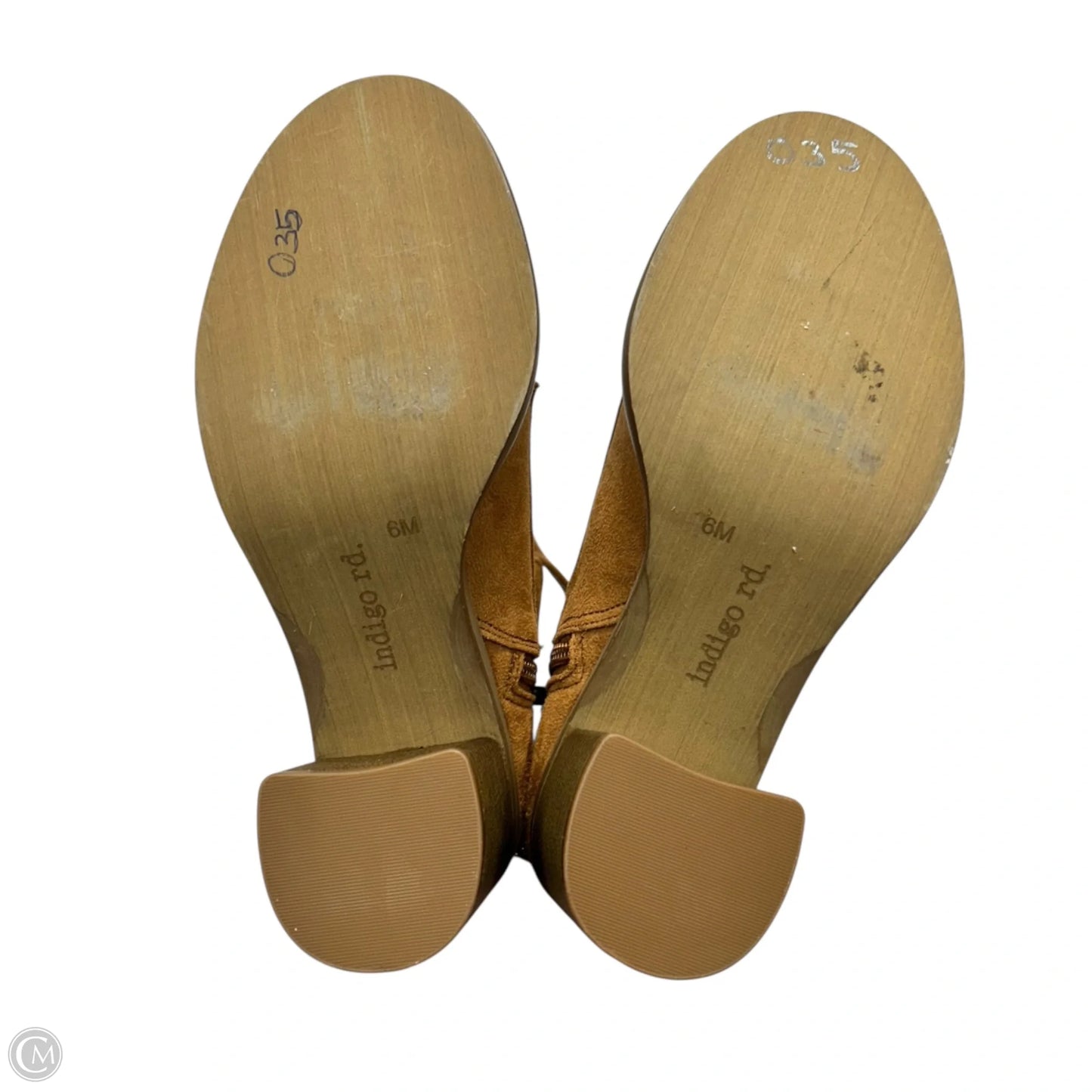 Boots Ankle Heels By Indigo Rd In Tan, Size: 6