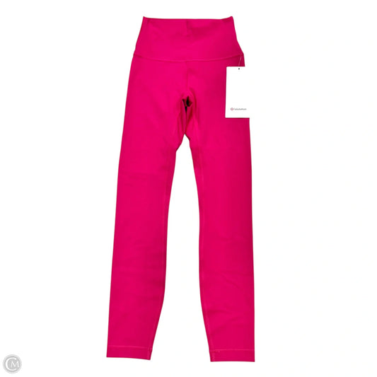 Athletic Leggings By Lululemon In Pink, Size: Xs