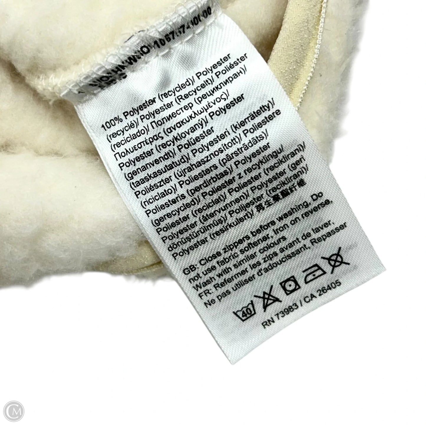 Jacket Faux Fur & Sherpa By Helly Hansen In Ivory, Size: M