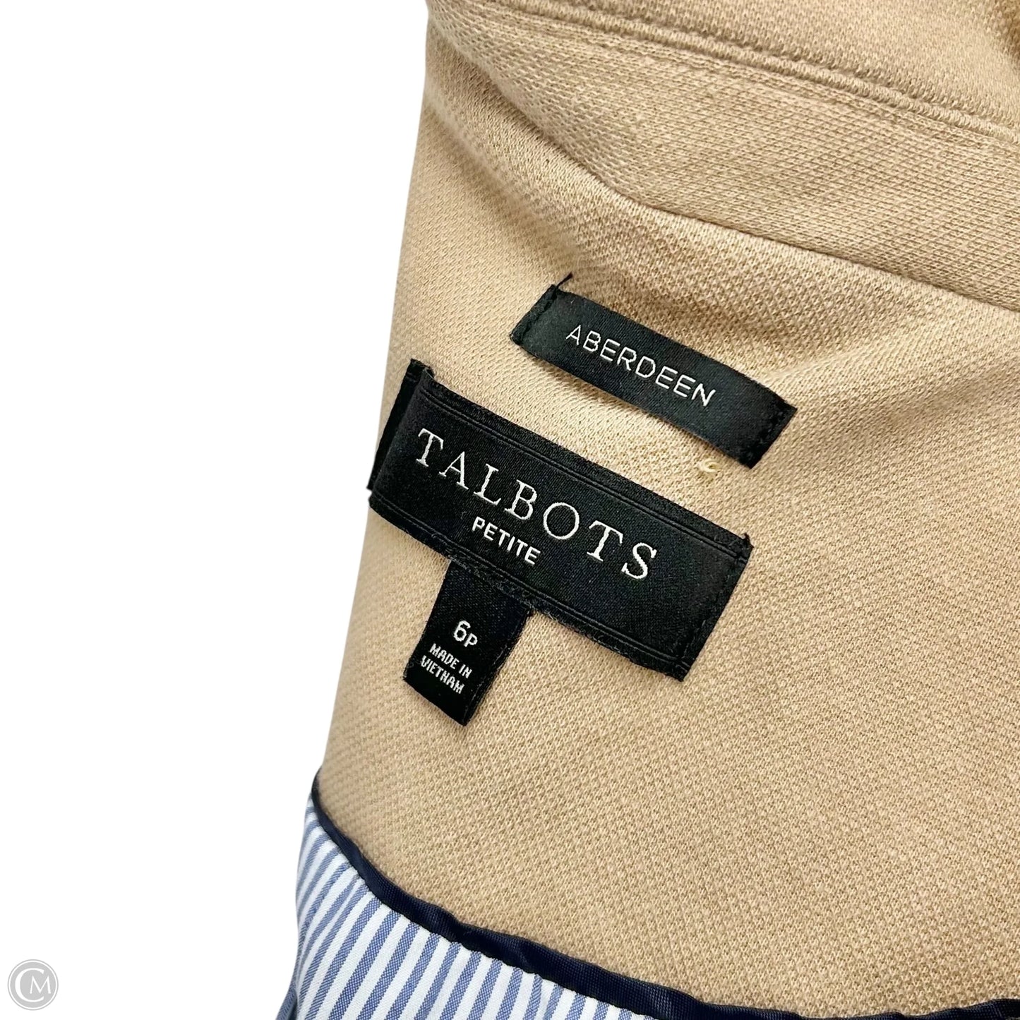 Blazer By Talbots In Tan, Size: Sp