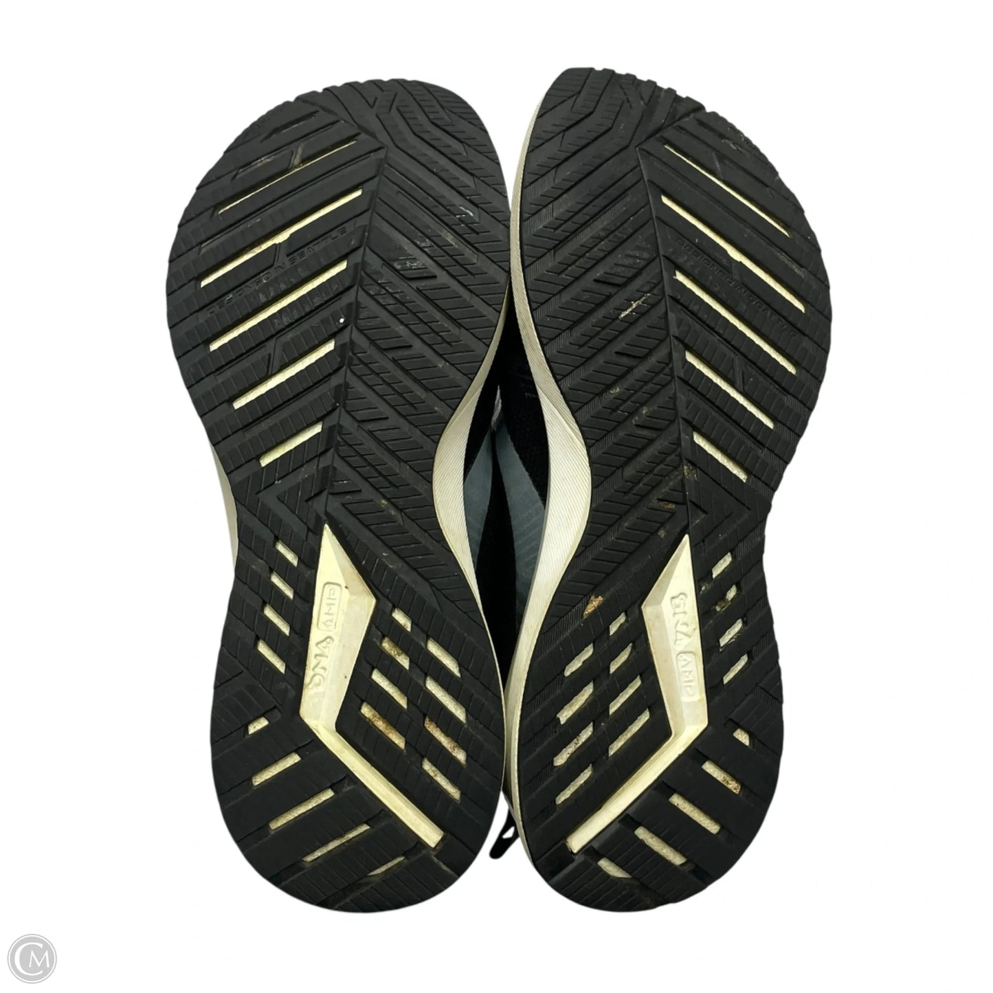 Shoes Athletic By Brooks In Black & Grey, Size: 9