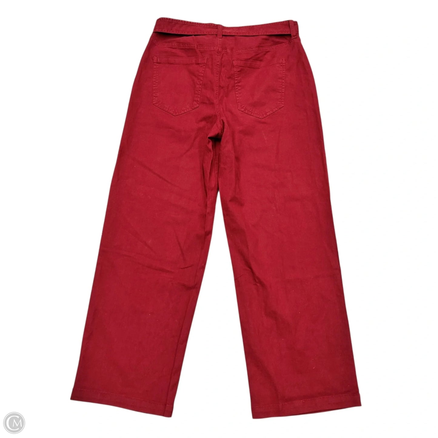 Jeans Wide Leg By Liverpool In Red Denim, Size: 4