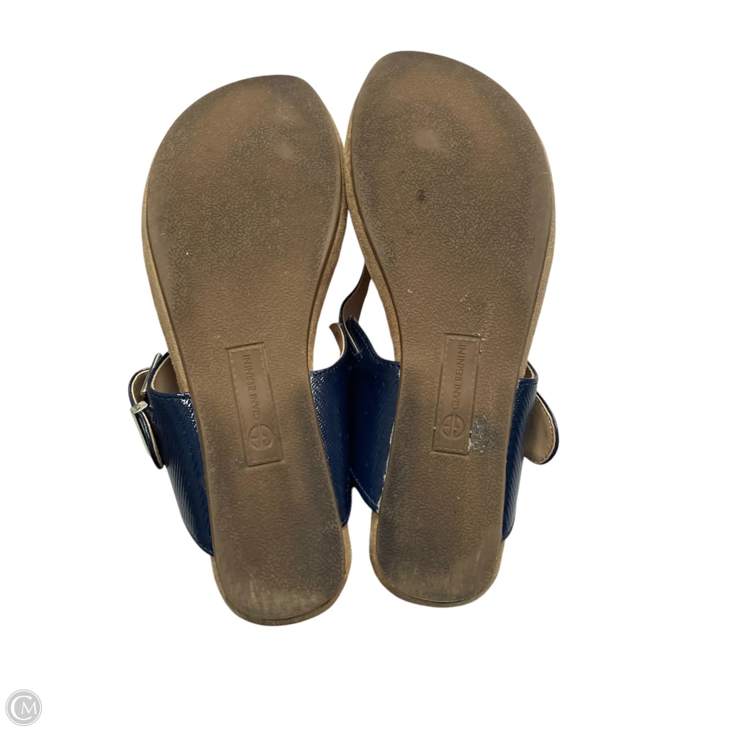 Sandals Flip Flops By Giani Bernini In Navy, Size: 5.5