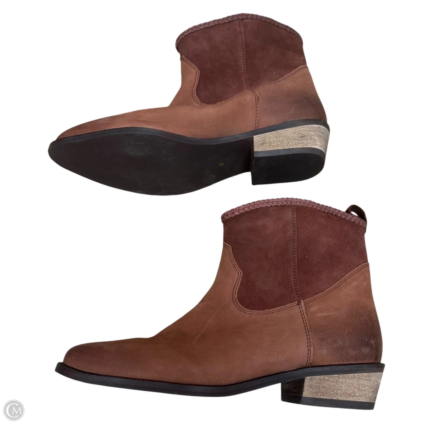 Boots Ankle Flats By Journee In Brown, Size: 9