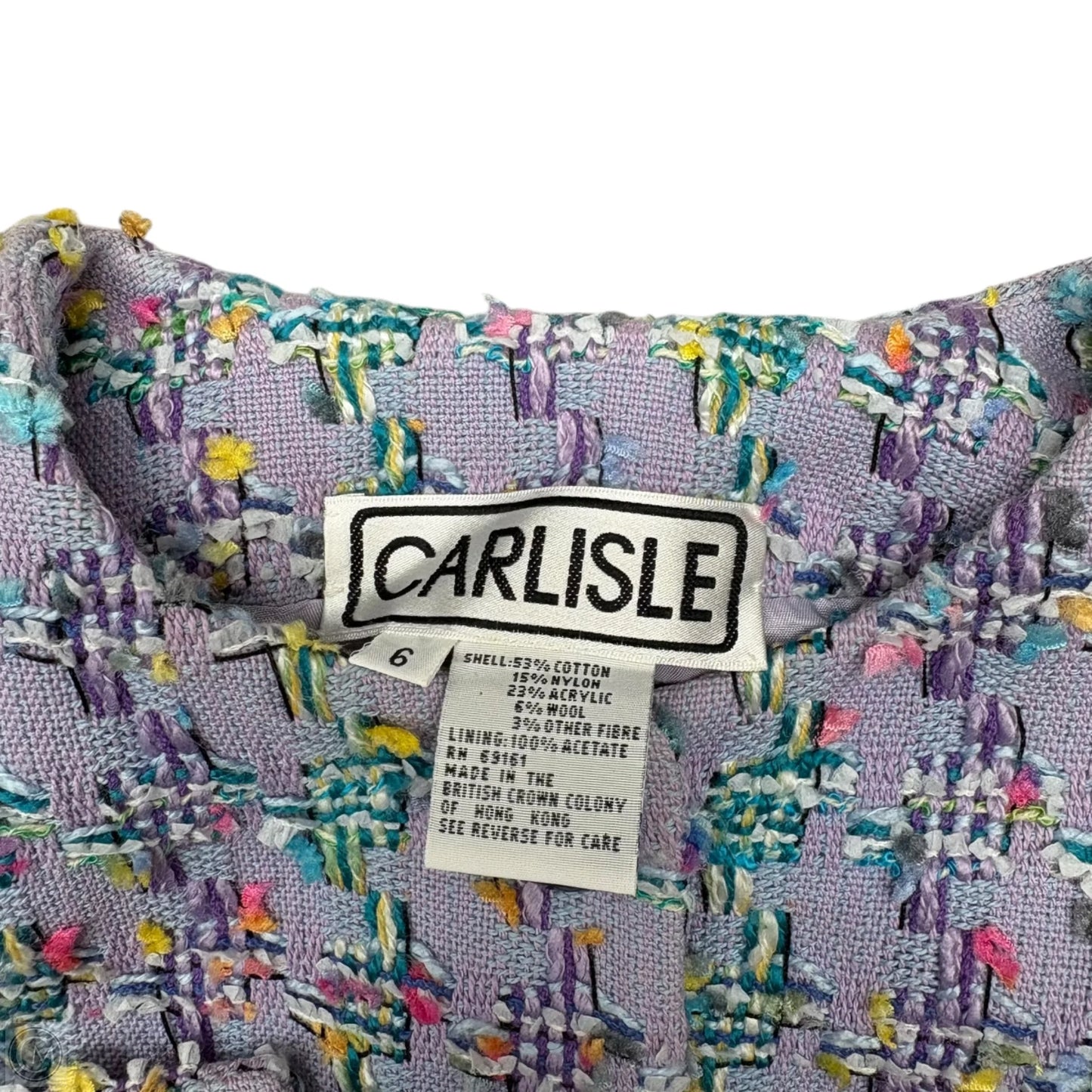 Blazer By Carlisle In Purple, Size: 6