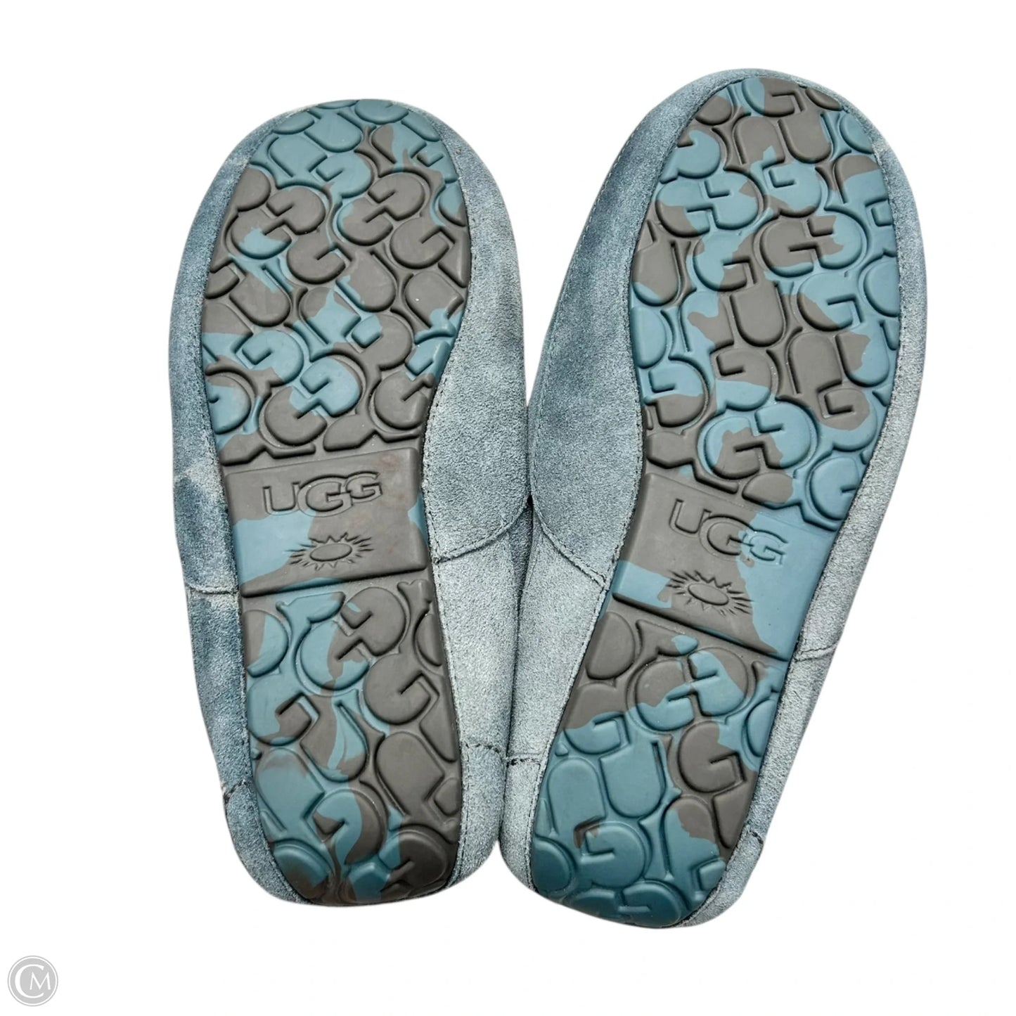 Slippers Designer By Ugg In Blue, Size: 11