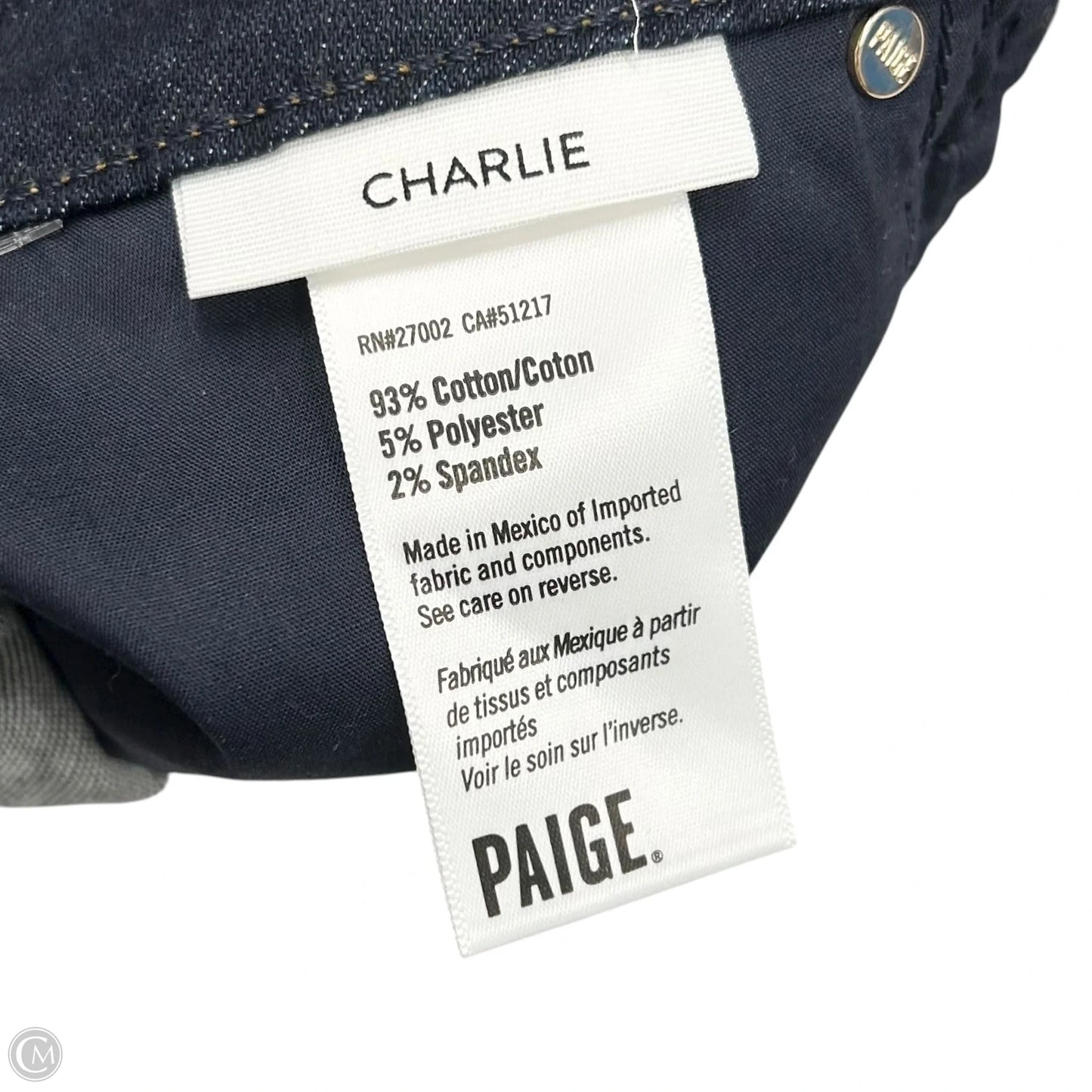 Jeans Boot Cut By Paige In Blue Denim, Size: 4