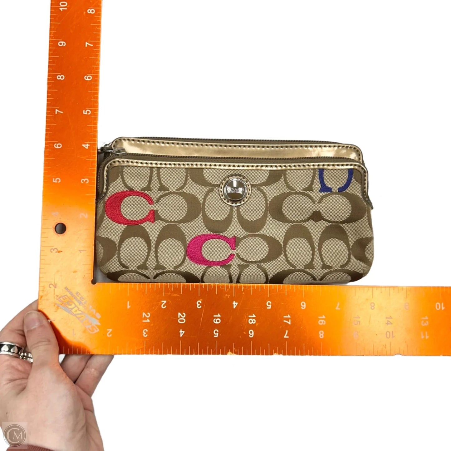 Wristlet Designer By Coach, Size: Medium