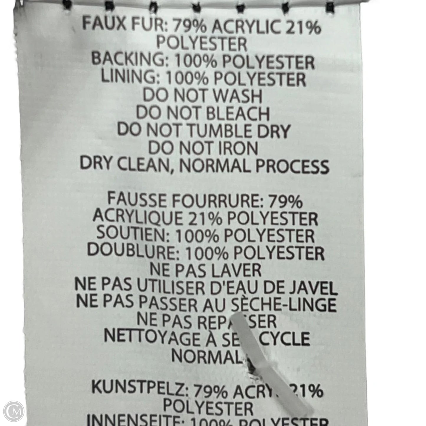 Coat Faux Fur & Sherpa By Boohoo Boutique In Animal Print, Size: M