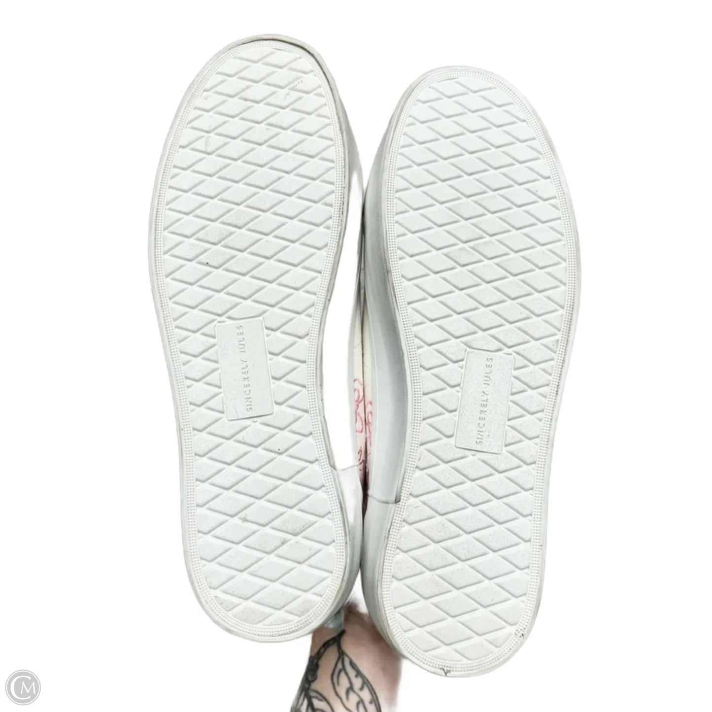 Shoes Sneakers Platform By Sincerely Jules In Pink & White, Size: 10