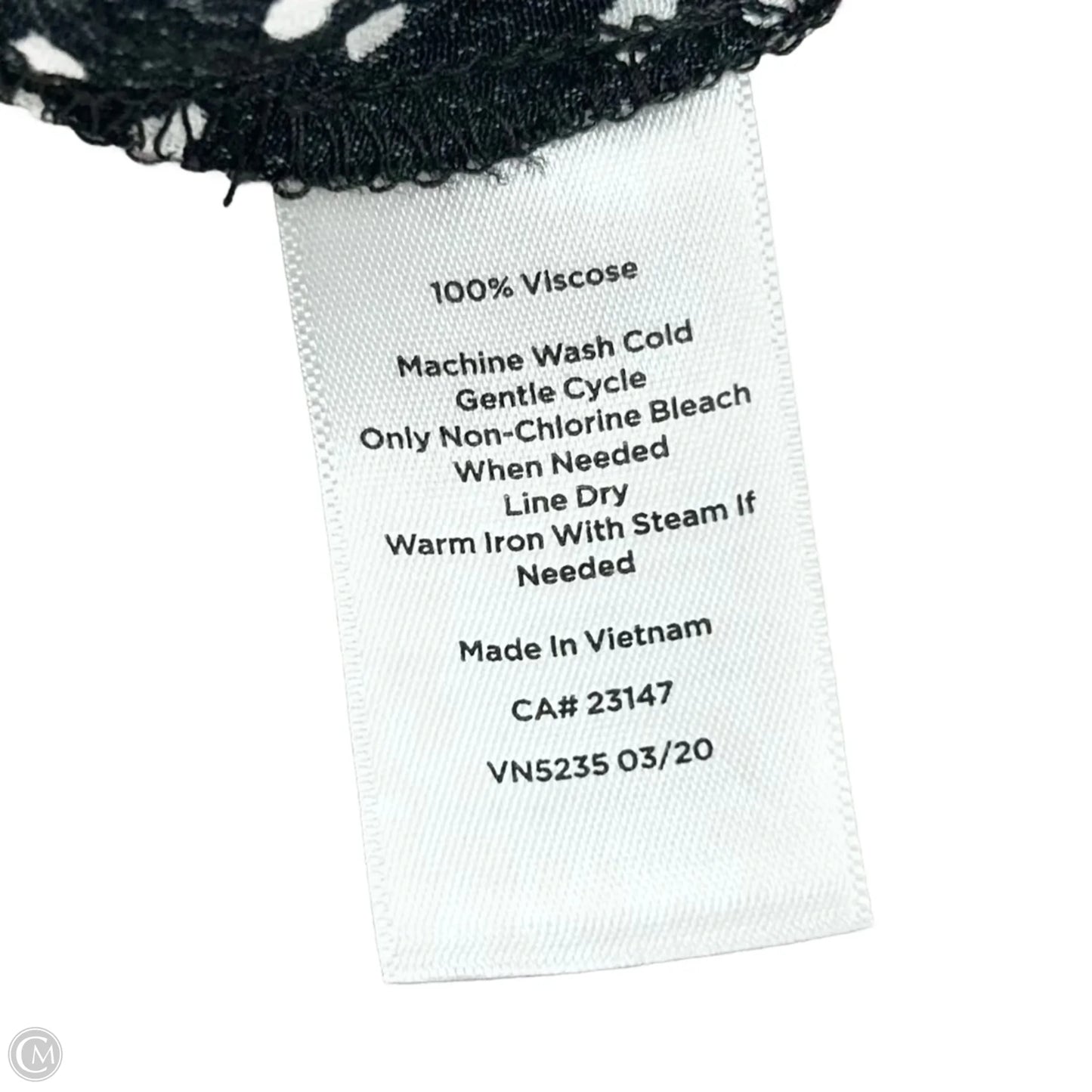 Dress Casual Midi By Talbots In Black & White, Size: 2x