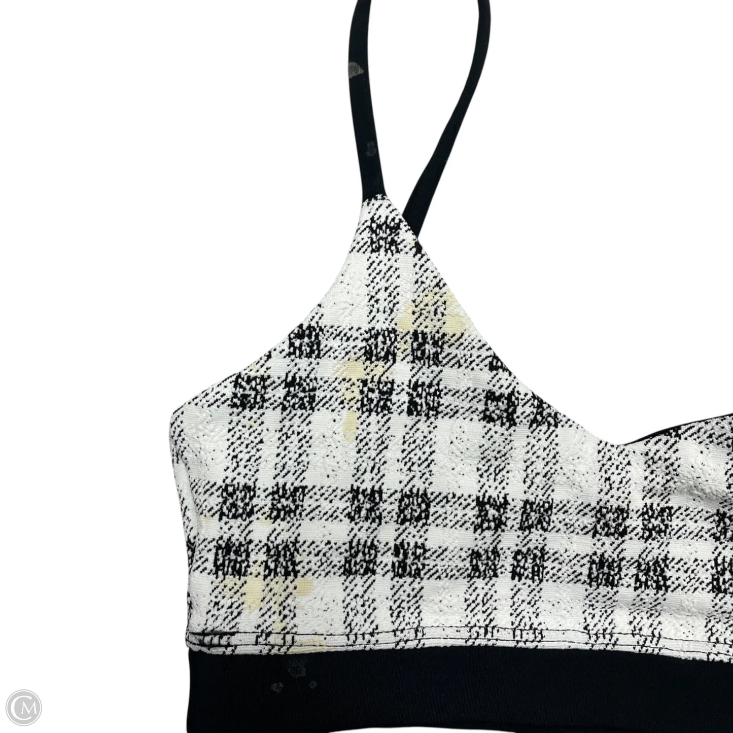 Athletic Bra By Beach Riot In Black & White, Size: Xs