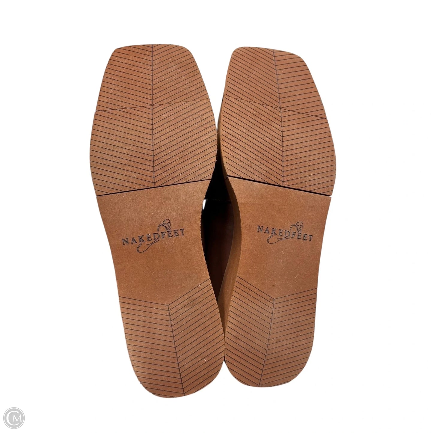 Shoes Heels Platform By Nakedfeet In Brown, Size: 9