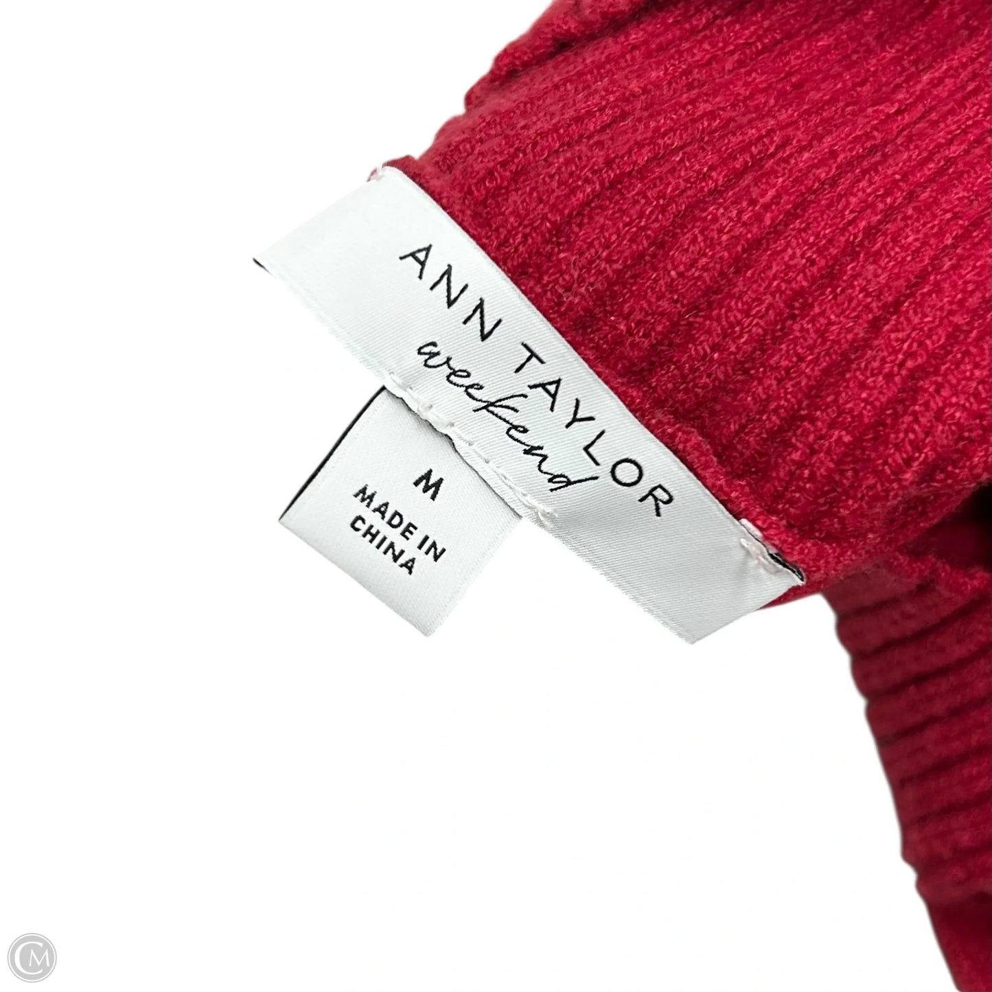 Sweater By Ann Taylor In Red, Size: M
