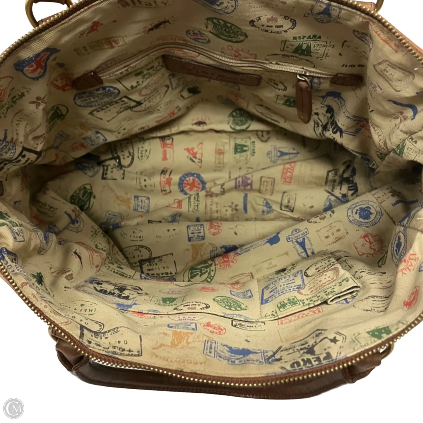 Handbag Leather By Margot, Size: Medium