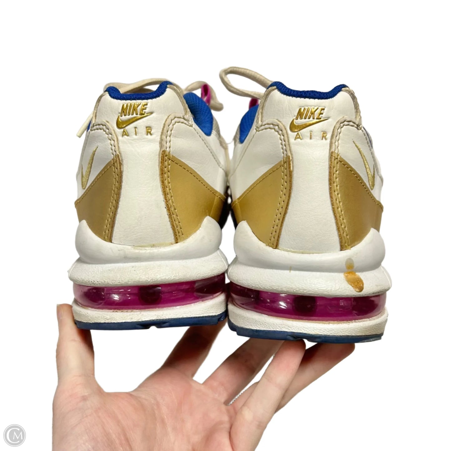 Shoes Sneakers By Nike In Gold & Pink, Size: 7.5