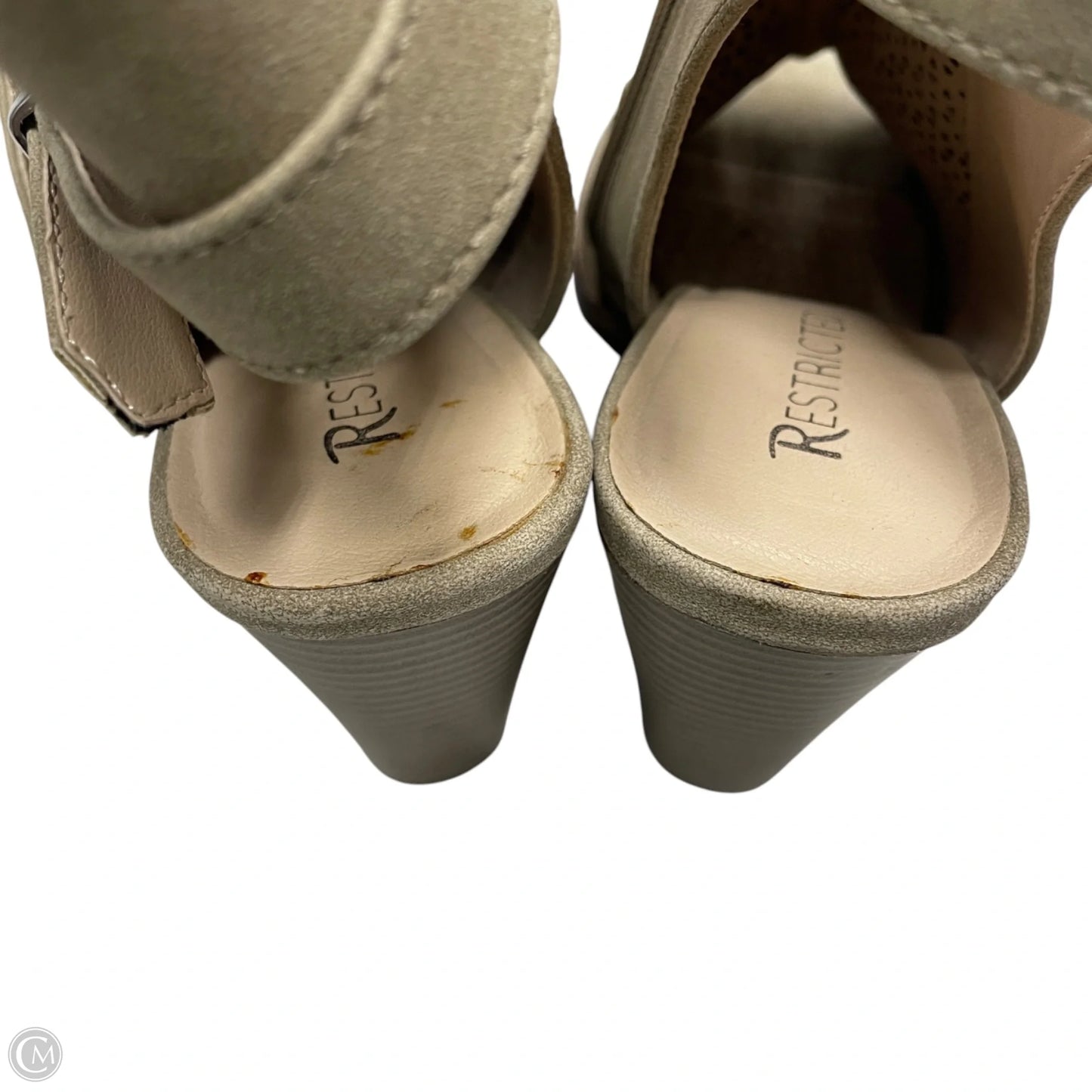 Shoes Heels Block By Restricted In Brown, Size: 9