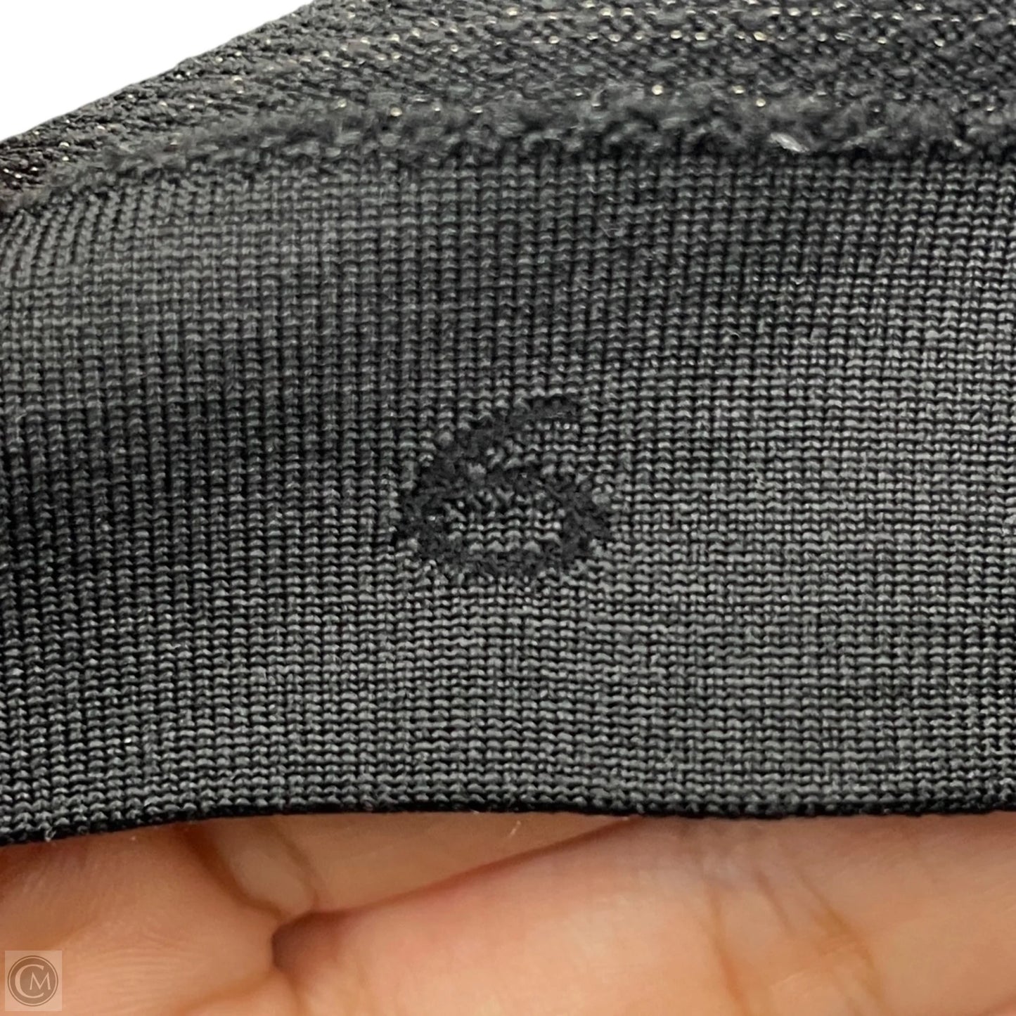 Athletic Top Long Sleeve Collar By Lululemon In Black, Size: S