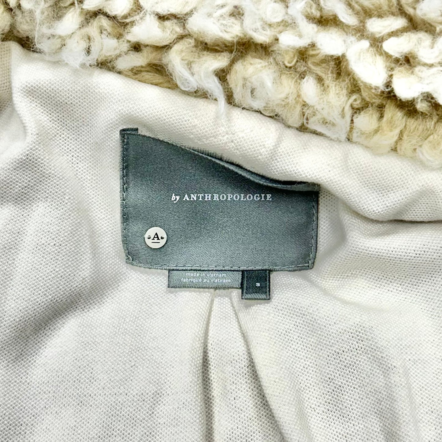 Coat Faux Fur & Sherpa By Anthropologie In Tan, Size: S