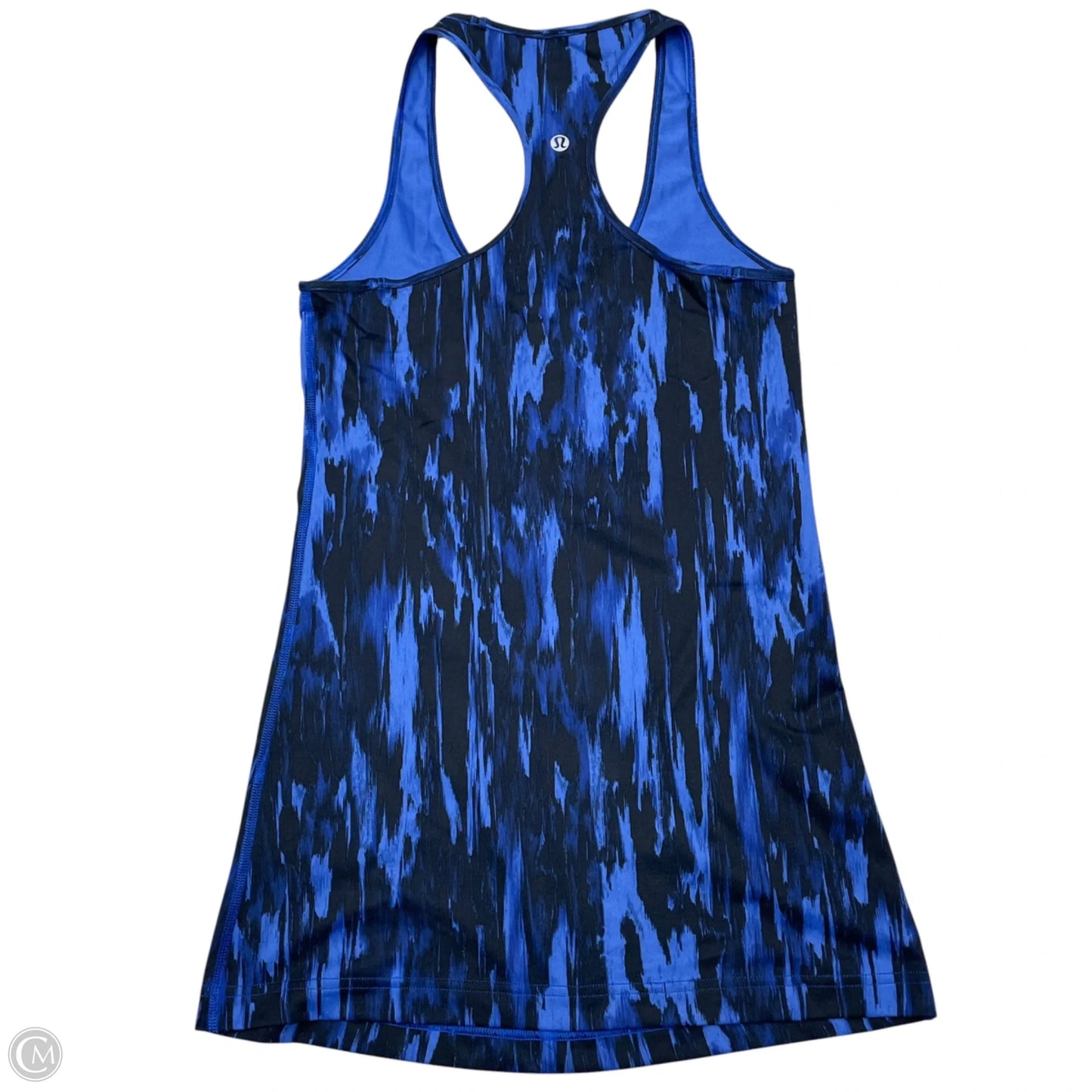 Athletic Tank Top By Lululemon In Black & Blue, Size: S