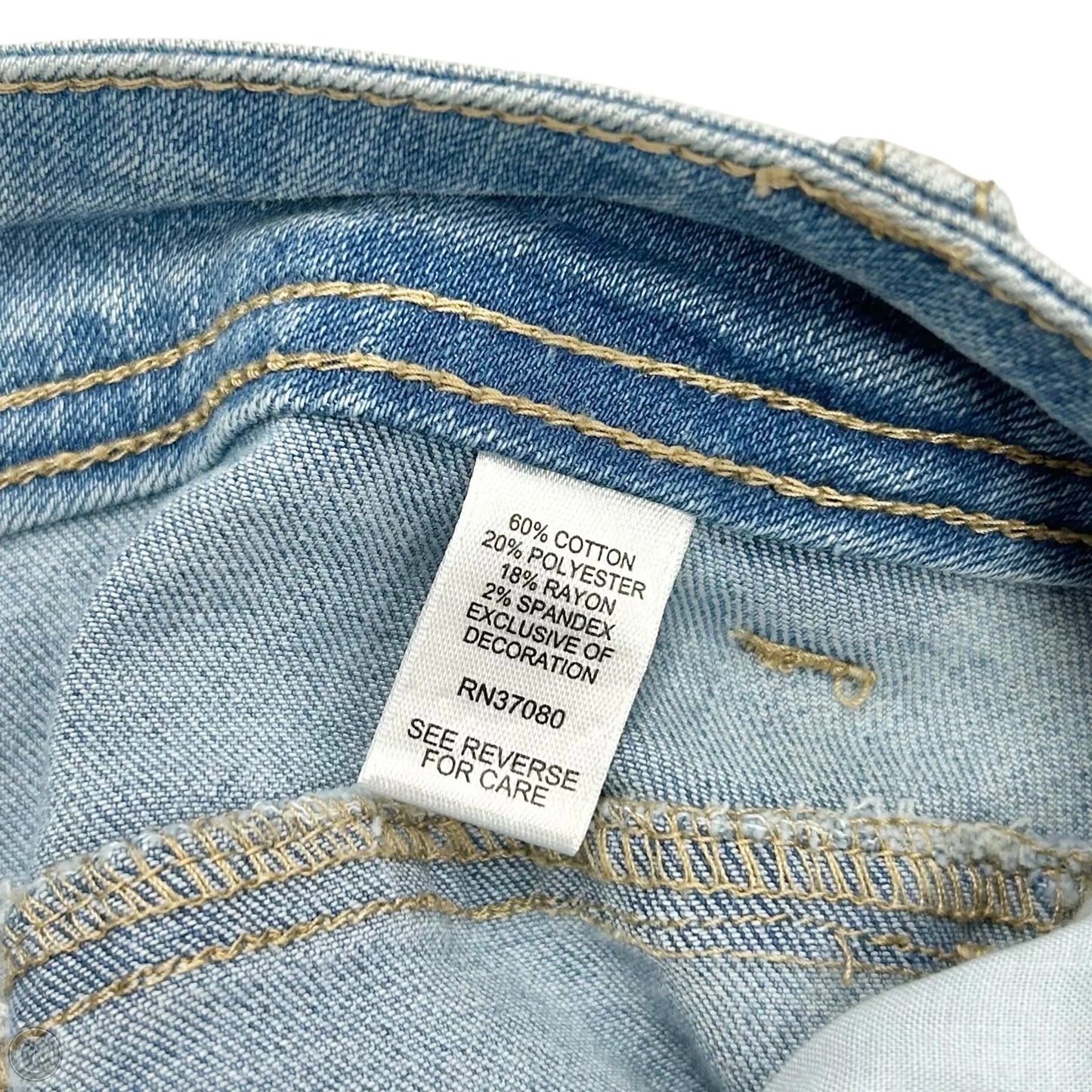 Jeans Cropped By Cato In Blue Denim, Size: 16