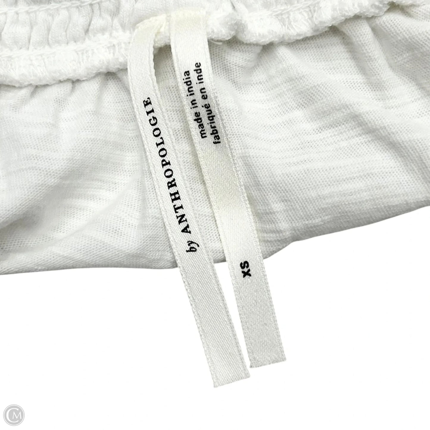 Top Long Sleeve By Anthropologie In Black & White, Size: Xs