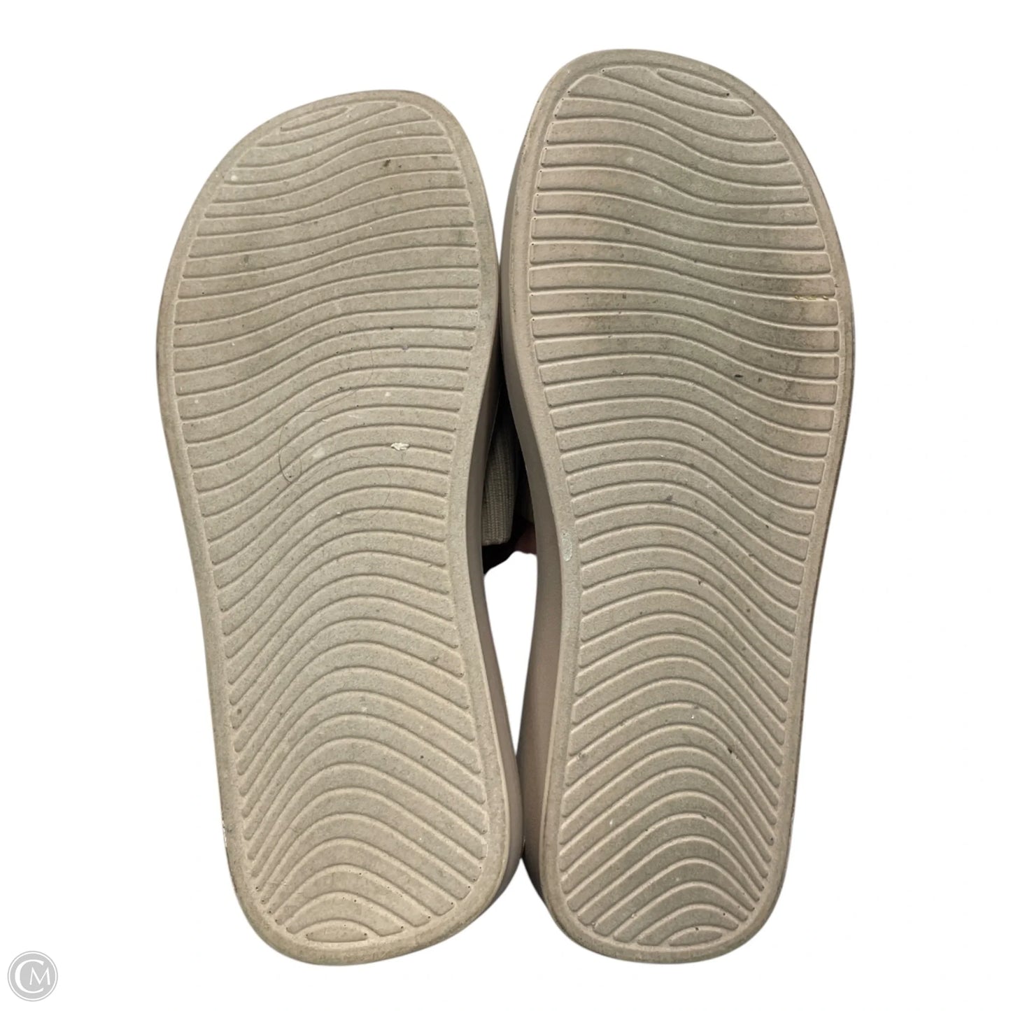 Sandals Heels Platform By Cushionaire In Cream, Size: 7