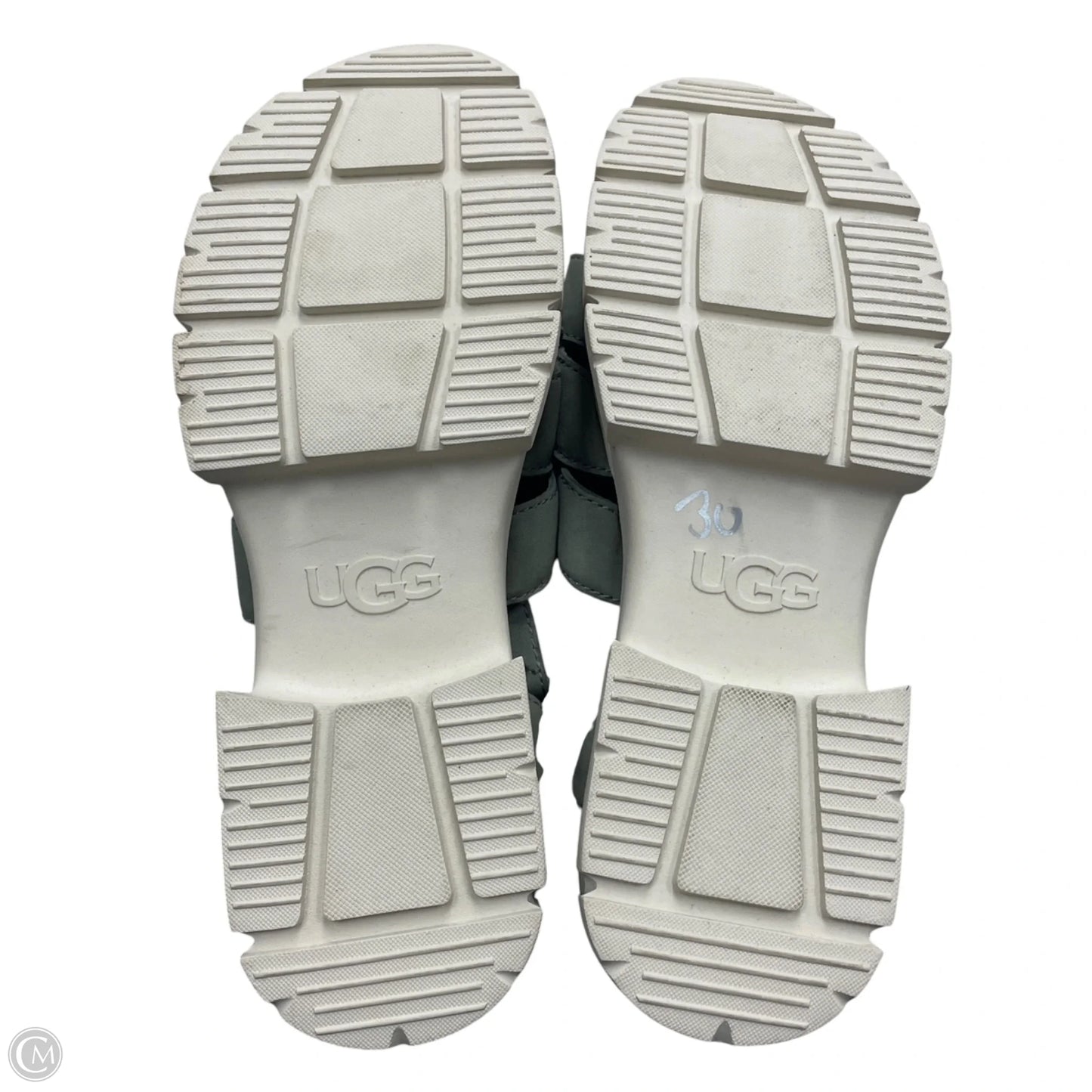 Sandals Designer By Ugg In Green, Size: 8.5