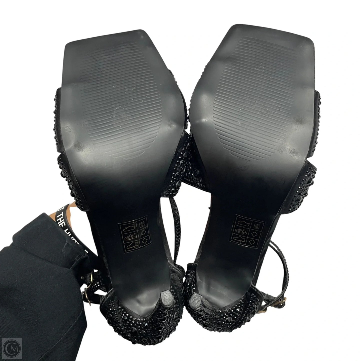 Sandals Heels Stiletto By Public Desire In Black, Size: 7
