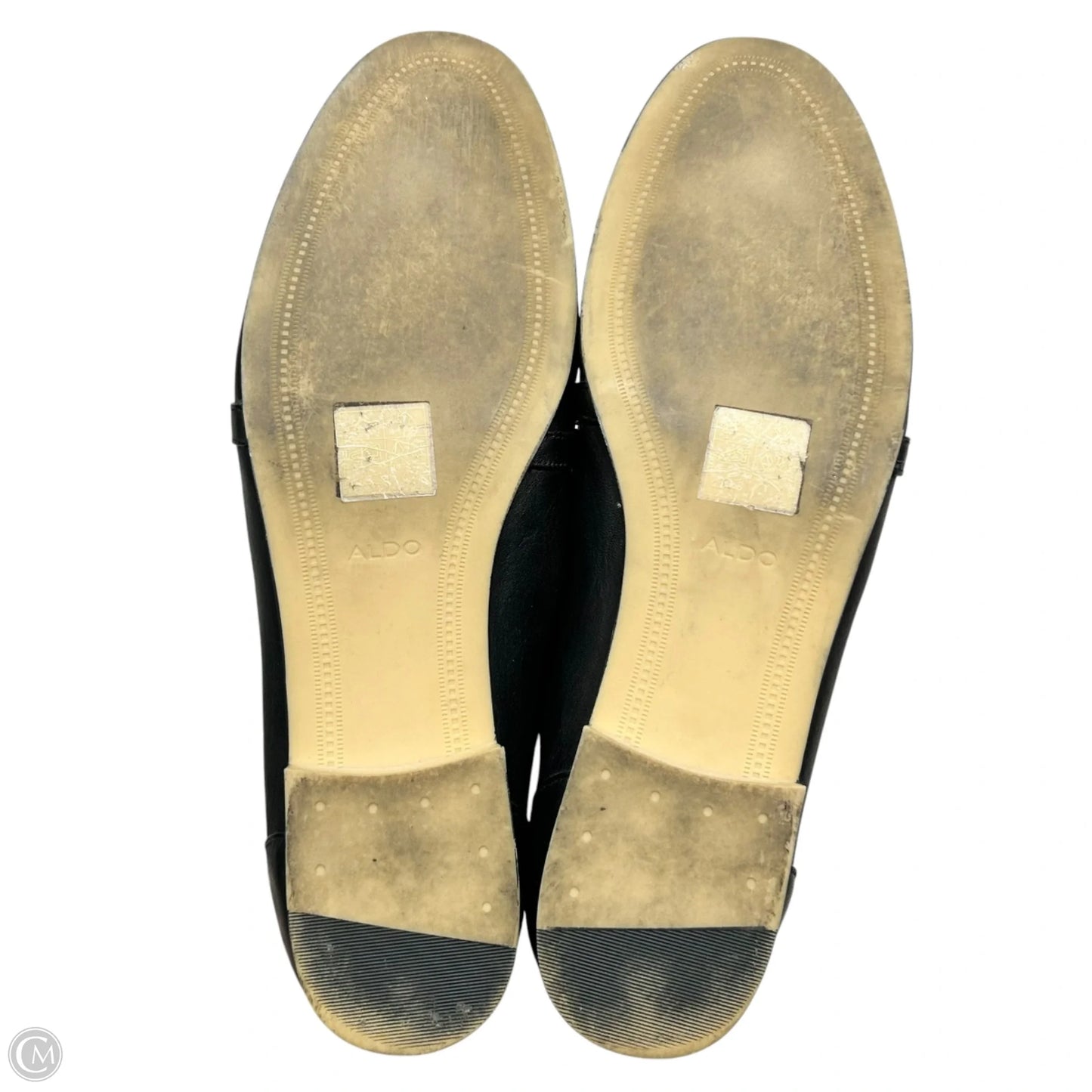 Shoes Flats By Aldo In Black & Gold, Size: 10