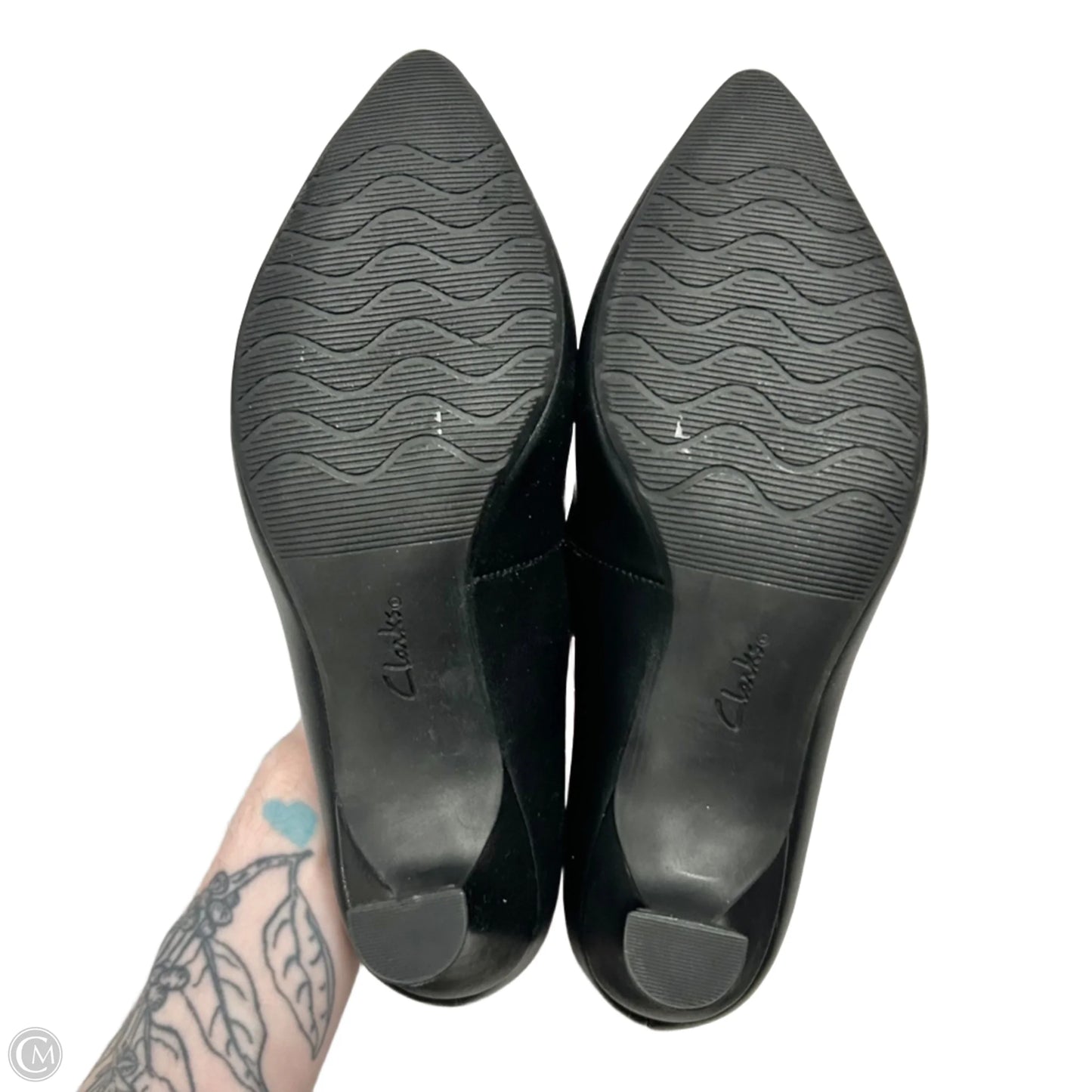 Shoes Heels Block By Clarks In Black, Size: 7.5