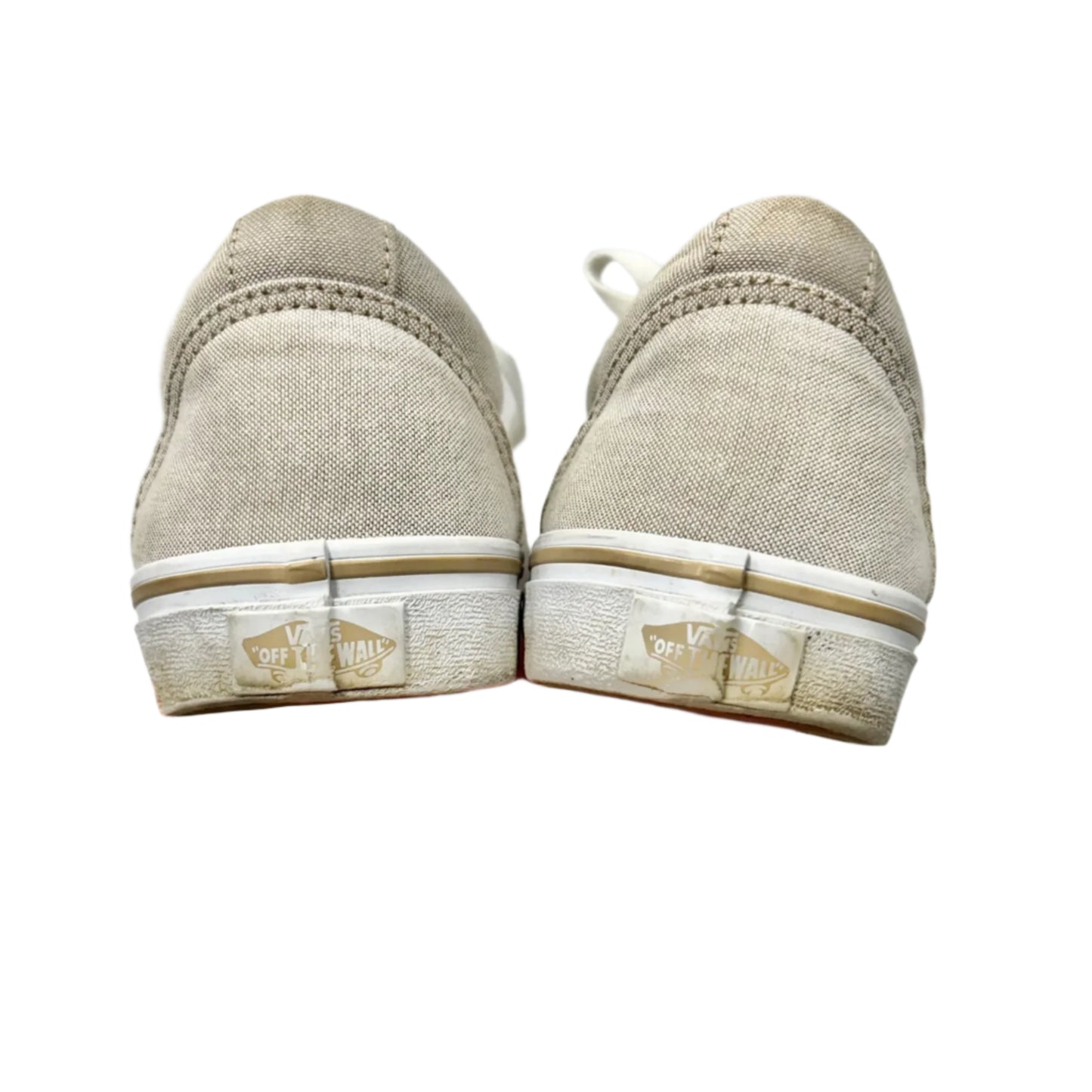 Shoes Flats By Vans In Beige, Size: 9.5